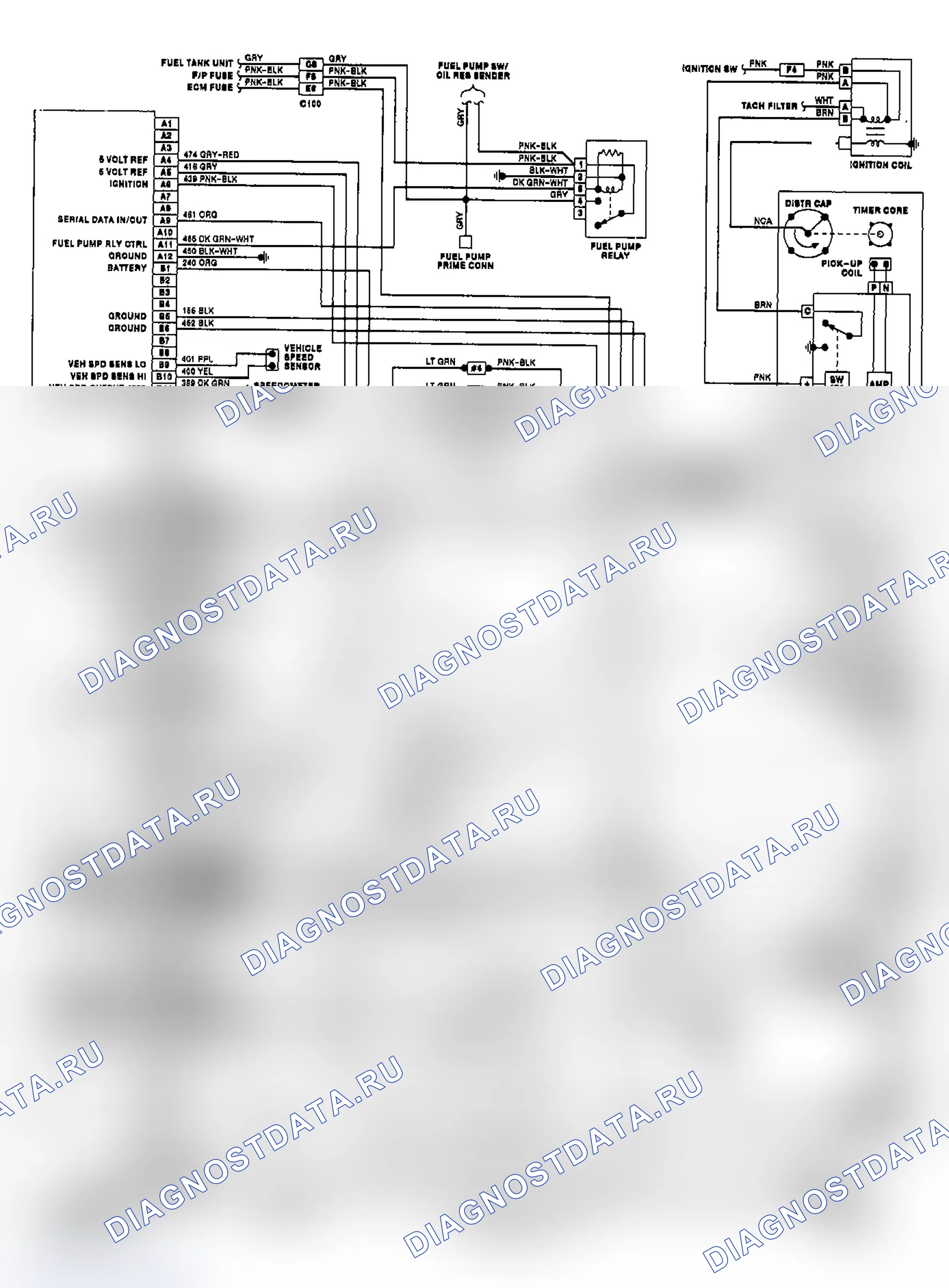 Рис. 2: Sunbird PFI 2.0L (VIN M). Buick Electra Park Avenue 