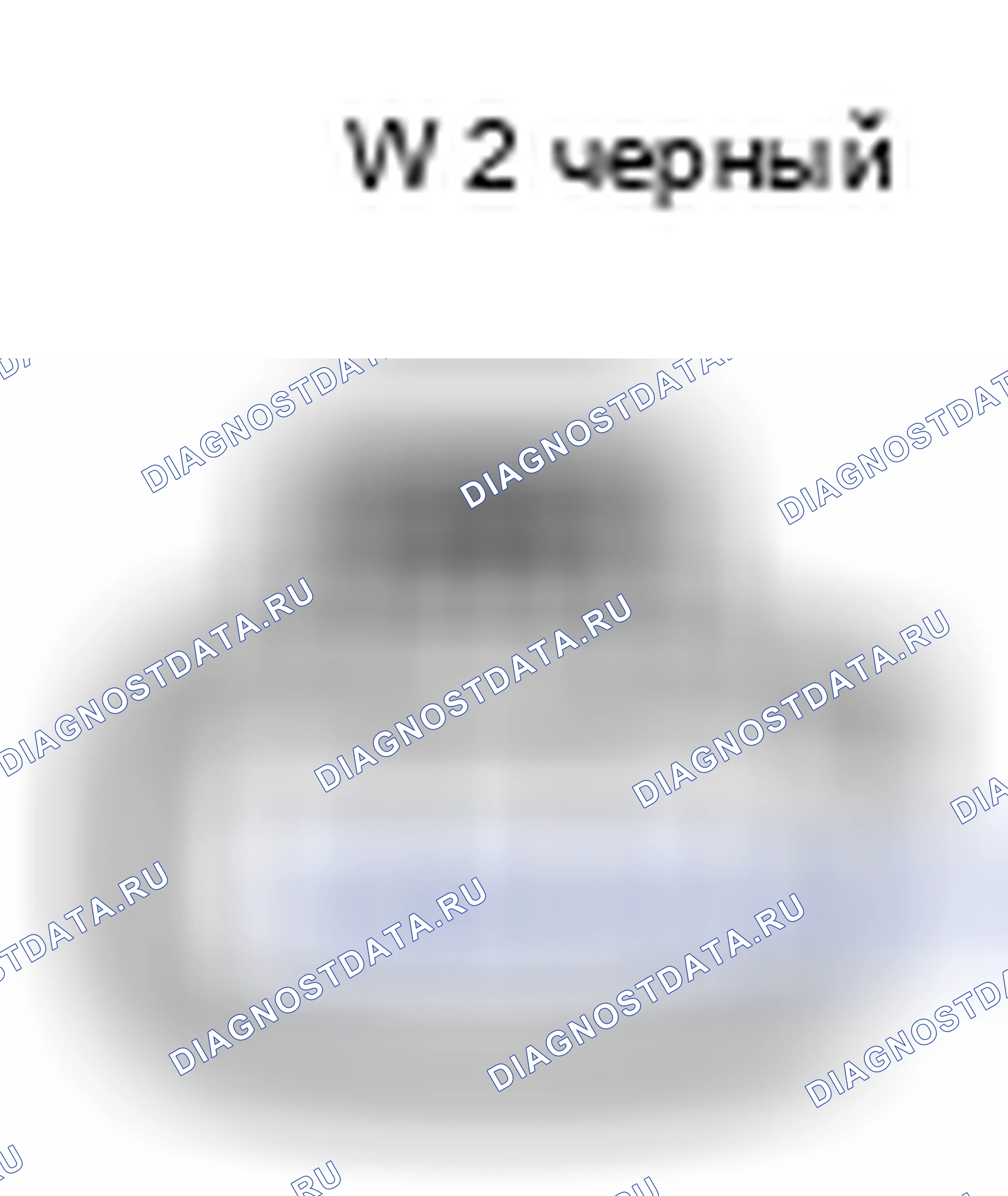 Рис. 641: Вид с торца разъема двигателя шайбы (W2). Lexus SC II рестайлинг