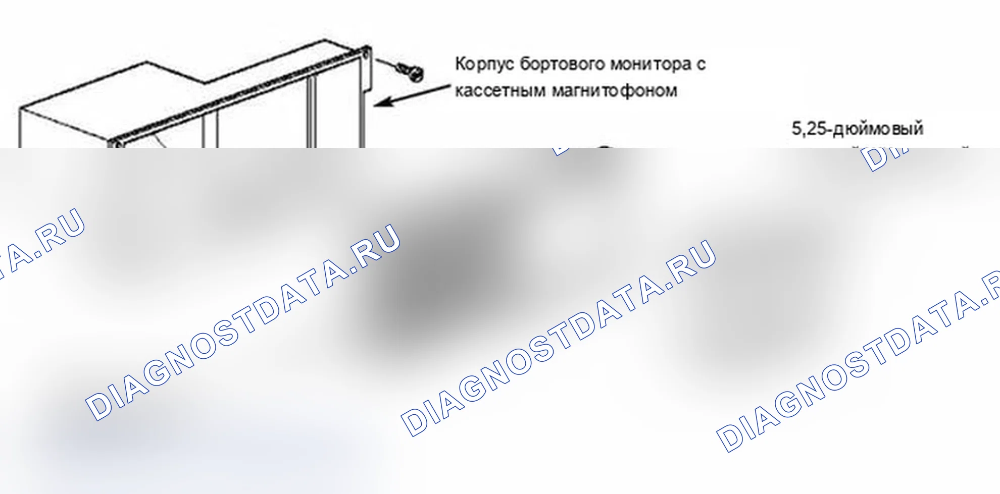 Рис. 176: Сборка бортового монитора. BMW M3 E46