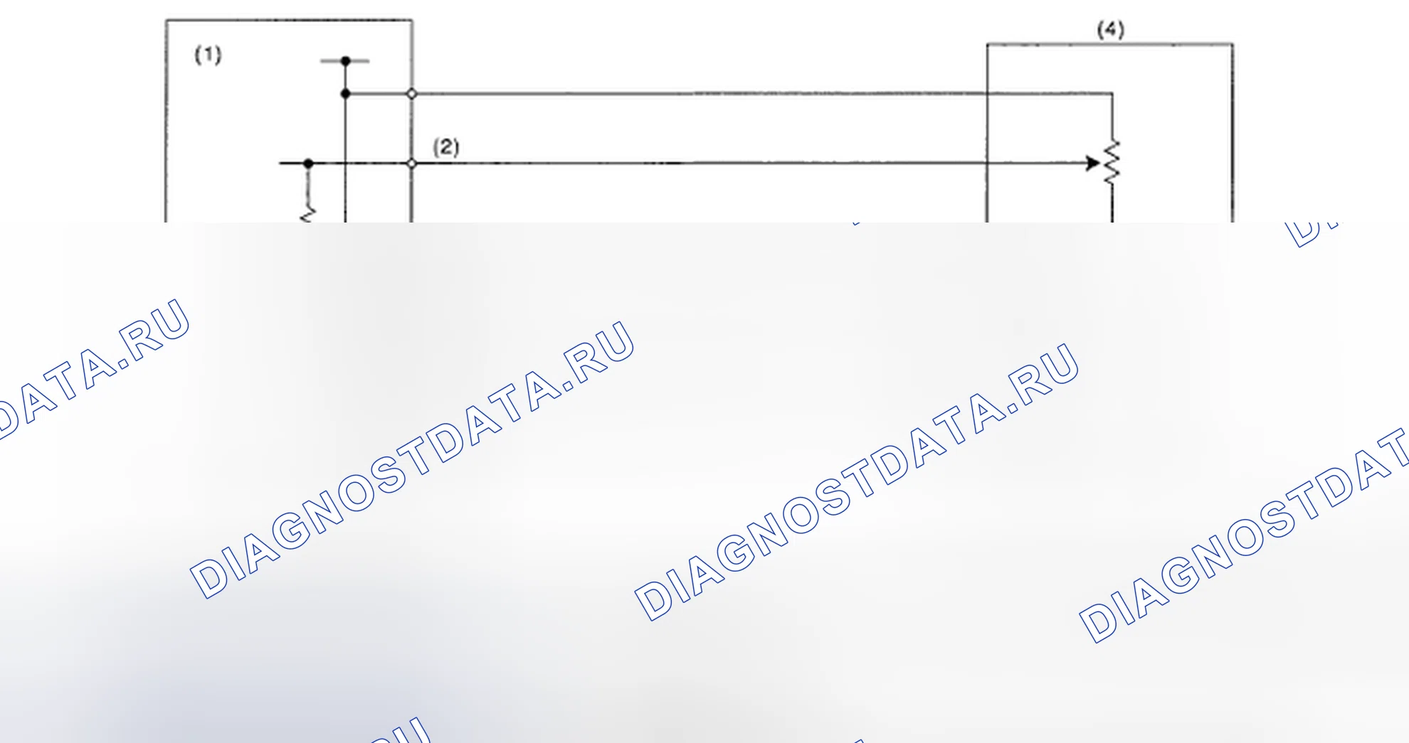 Рис. 96: Принципиальная схема датчика 2 положения педали акселератора. Subaru Impreza GD/GC/GG рестайлинг 2