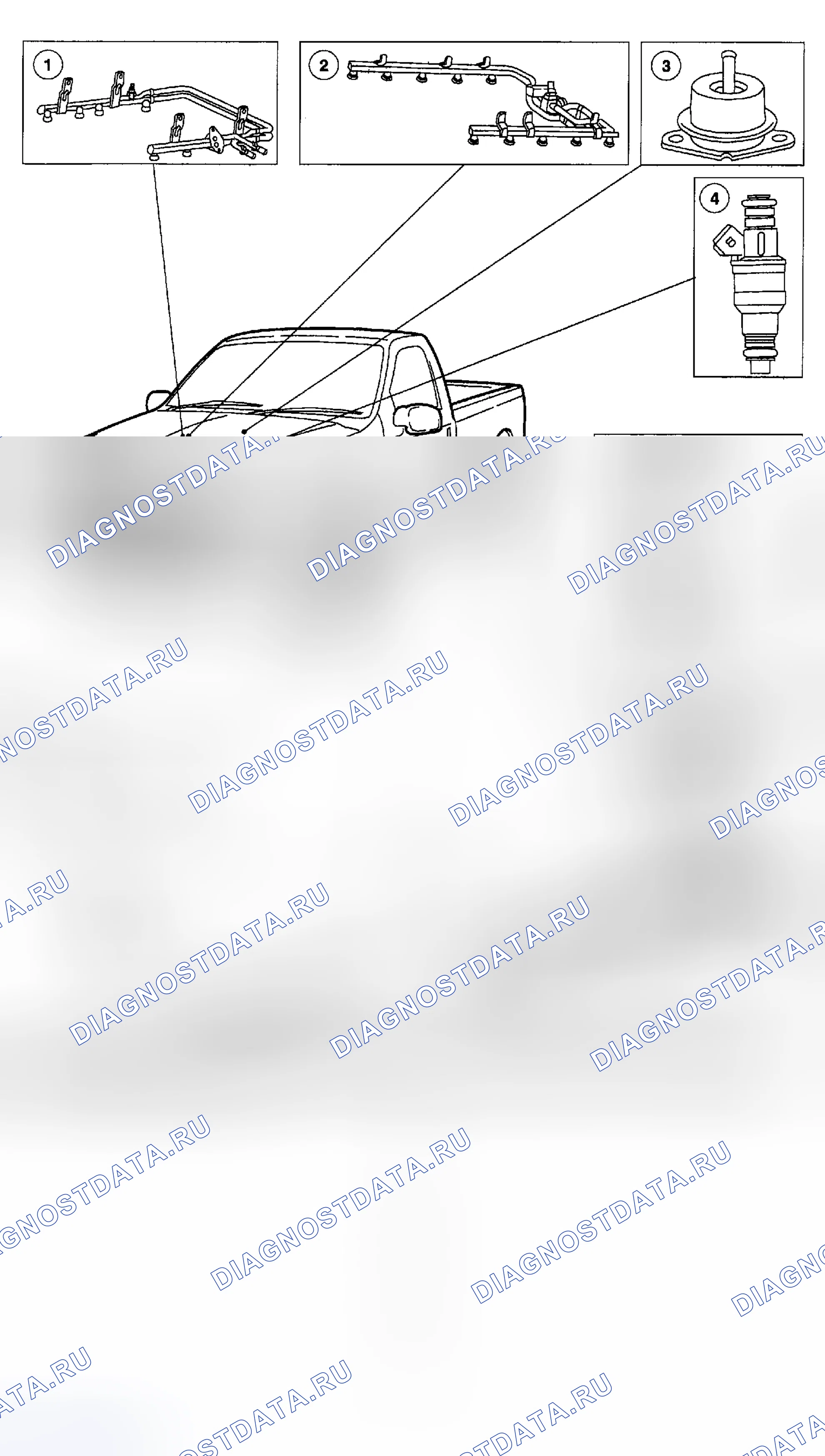 Рис. 352: Расположение компонентов. Ford Pickup F250 Super Duty I