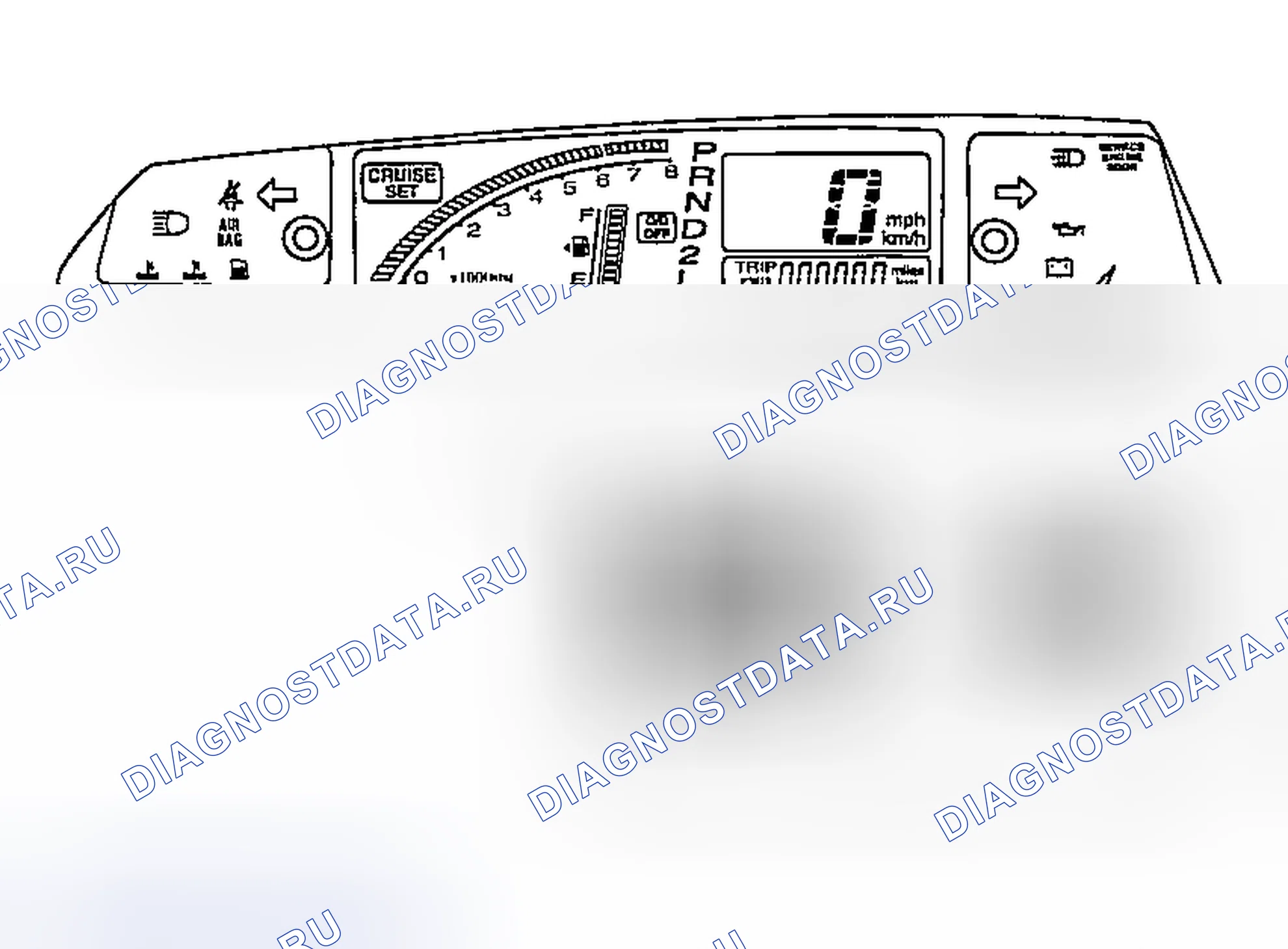 Рис. 13: Проверка предупреждающей лампы ABS. Suzuki Aerio I