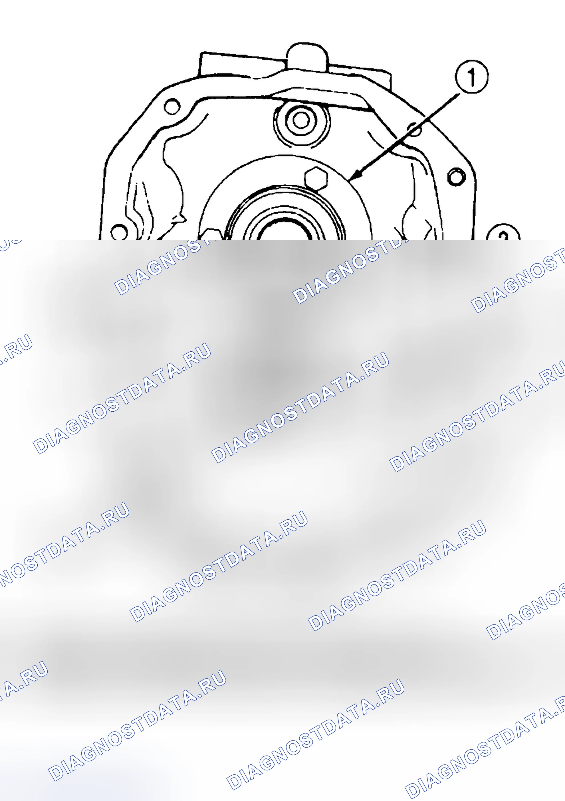 Рис. 230: КОРПУС АДАПТЕРА - 4WD. Jeep Liberty I