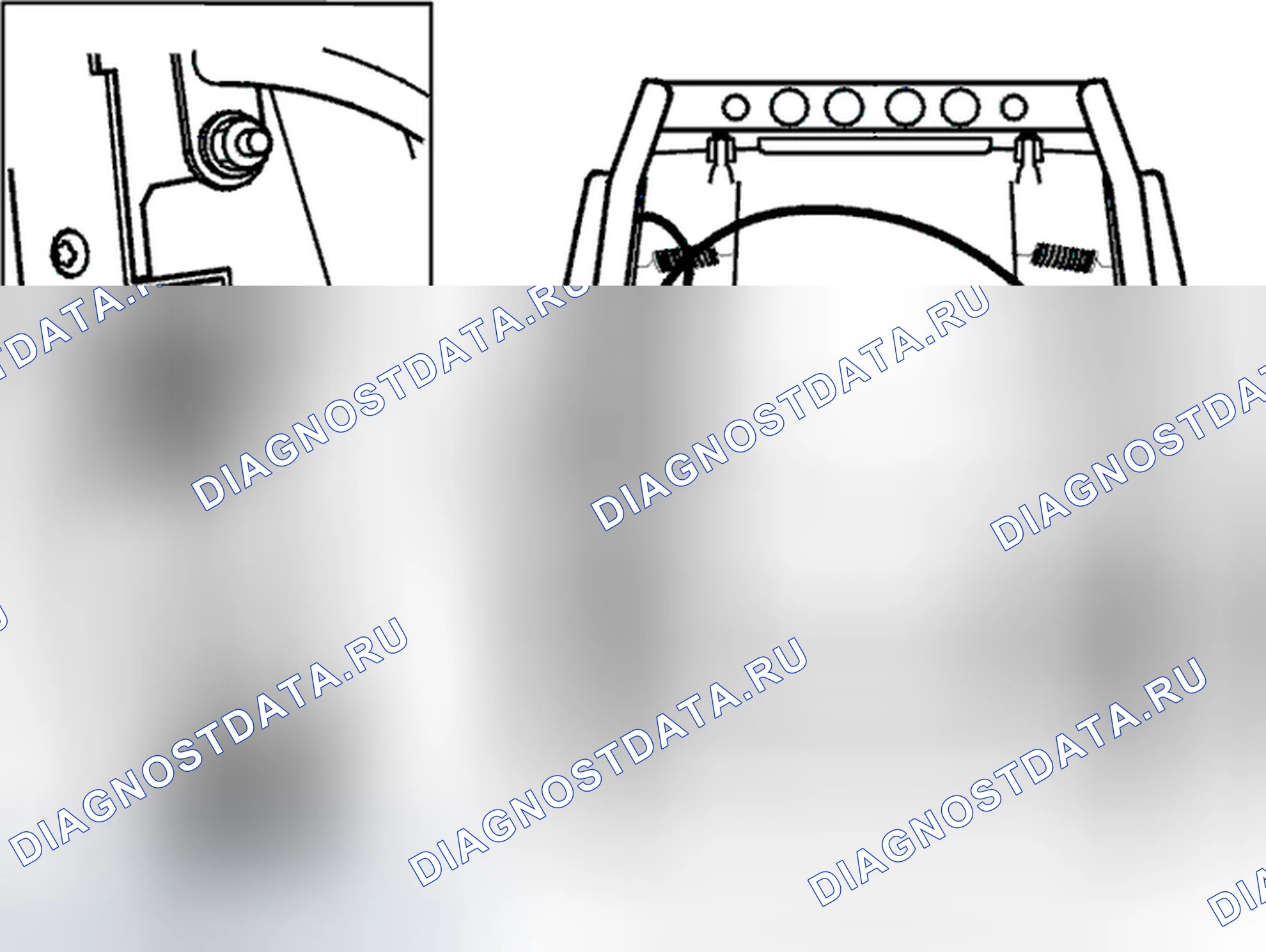 Рис. 429: Снятие механизма наклона. Volvo C70 I