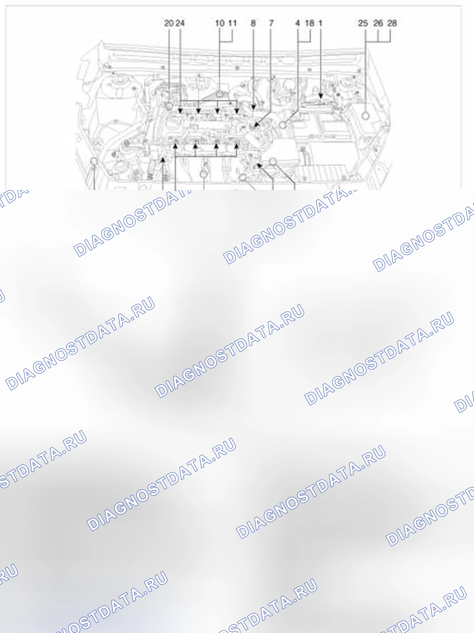 Рис. 242: Расположение компонентов. Geely Vision X3 Pro I