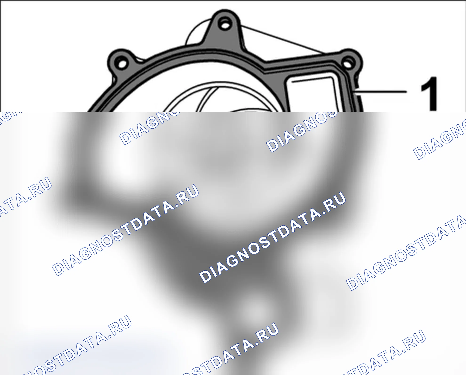 Рис. 29: Установка насоса охлаждающей жидкости. Porsche Cayman S 987