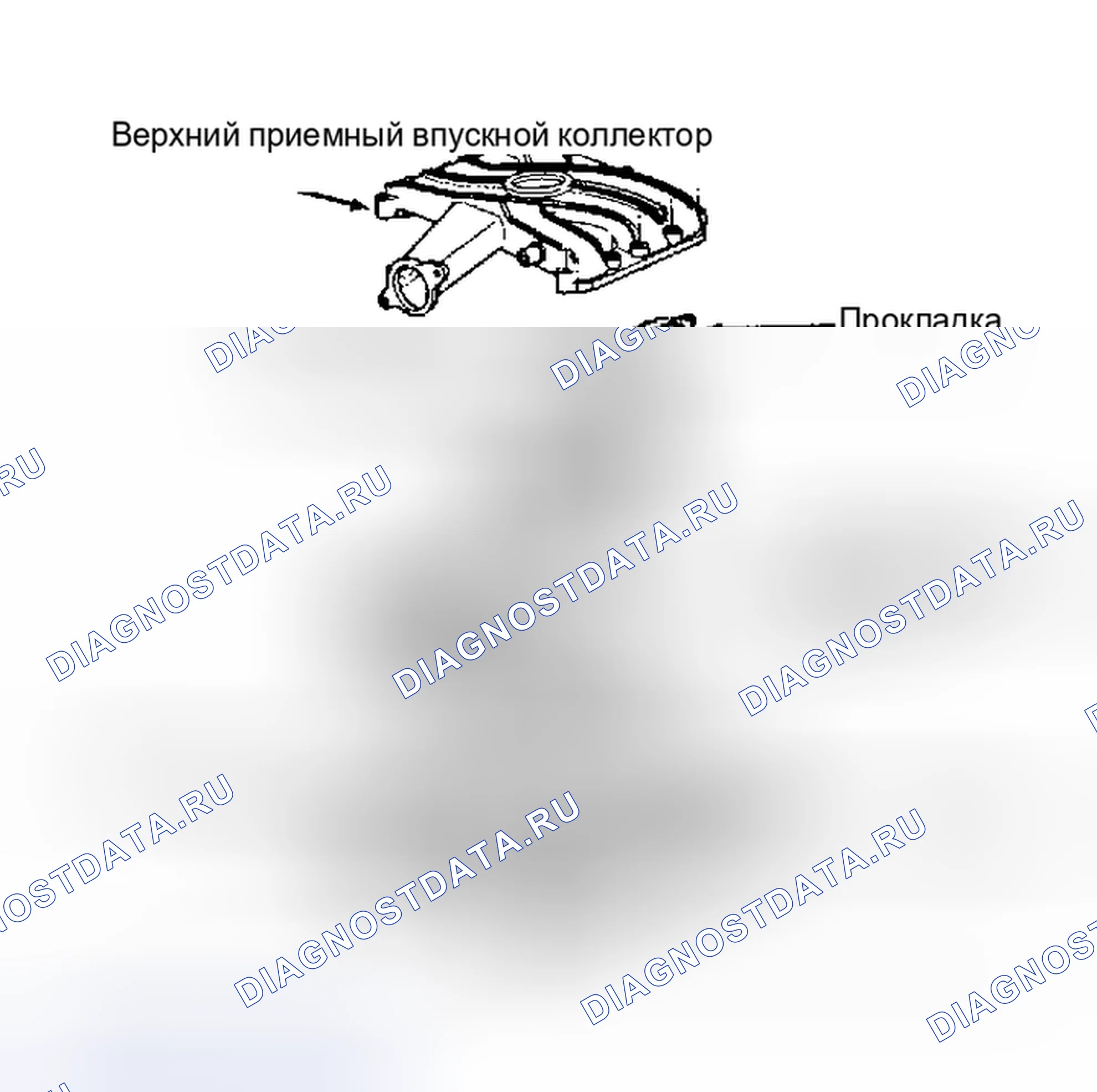 Рис. 2: Компоненты впускного коллектора VIN «S» и «9». Pontiac Firebird III