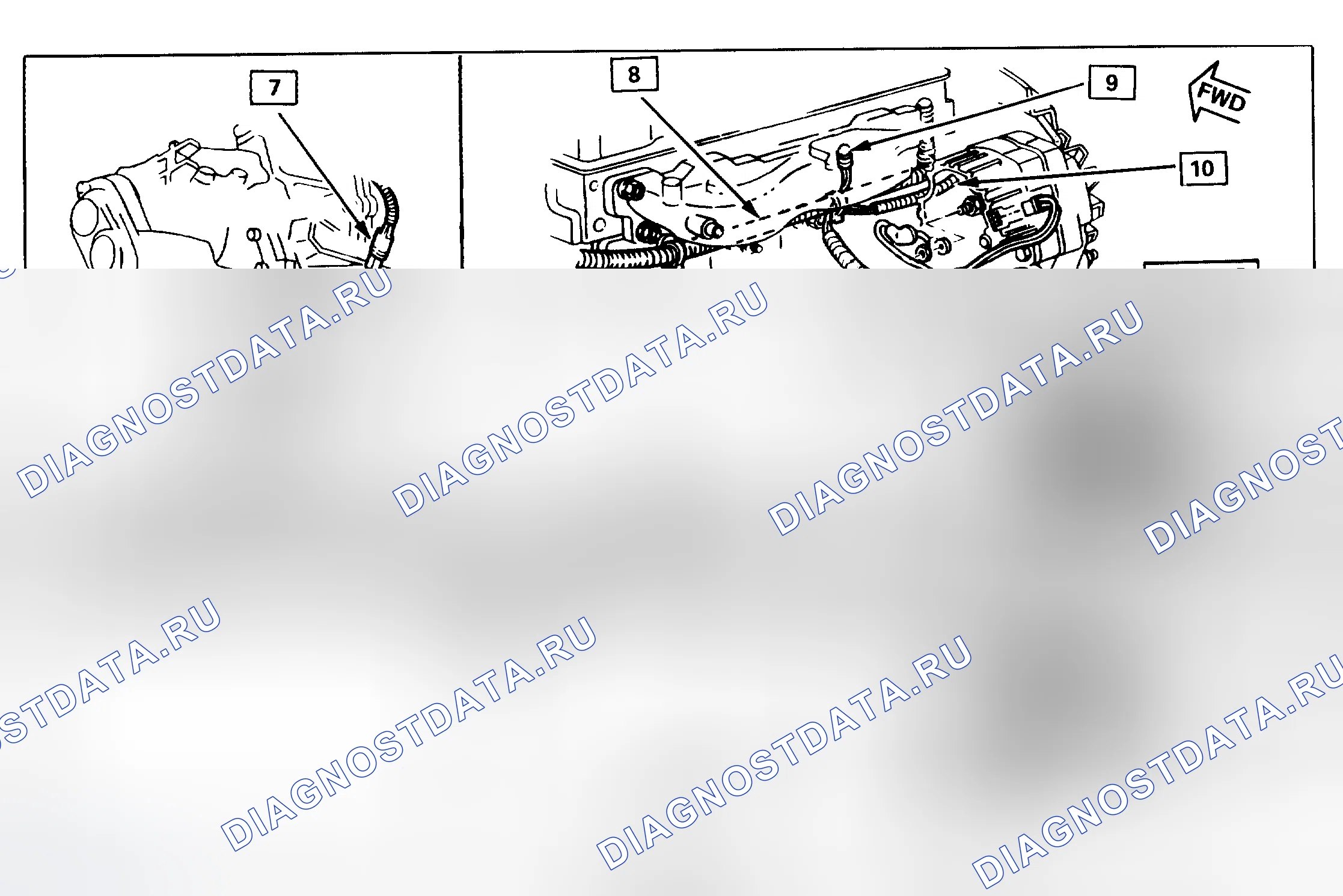 Рис. 52: Окно Eng. related Comp. location 2/2 - Actual View - P кузов. Pontiac Fiero I