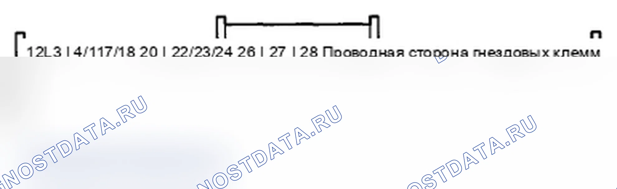 Рис. 19: Разъем С (28P) аудио-навигационного блока. Acura MDX II рестайлинг