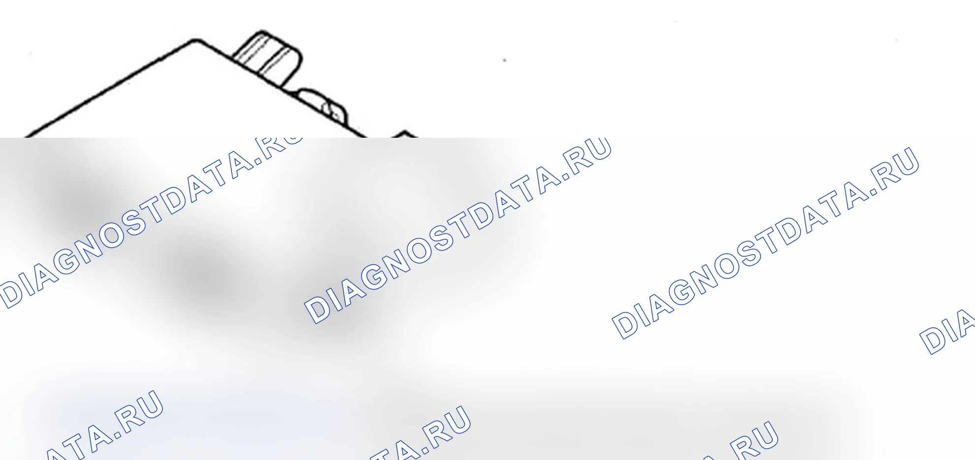 Рис. 529: Входы и выходы разъема блока электрического компаса. Acura RDX I рестайлинг