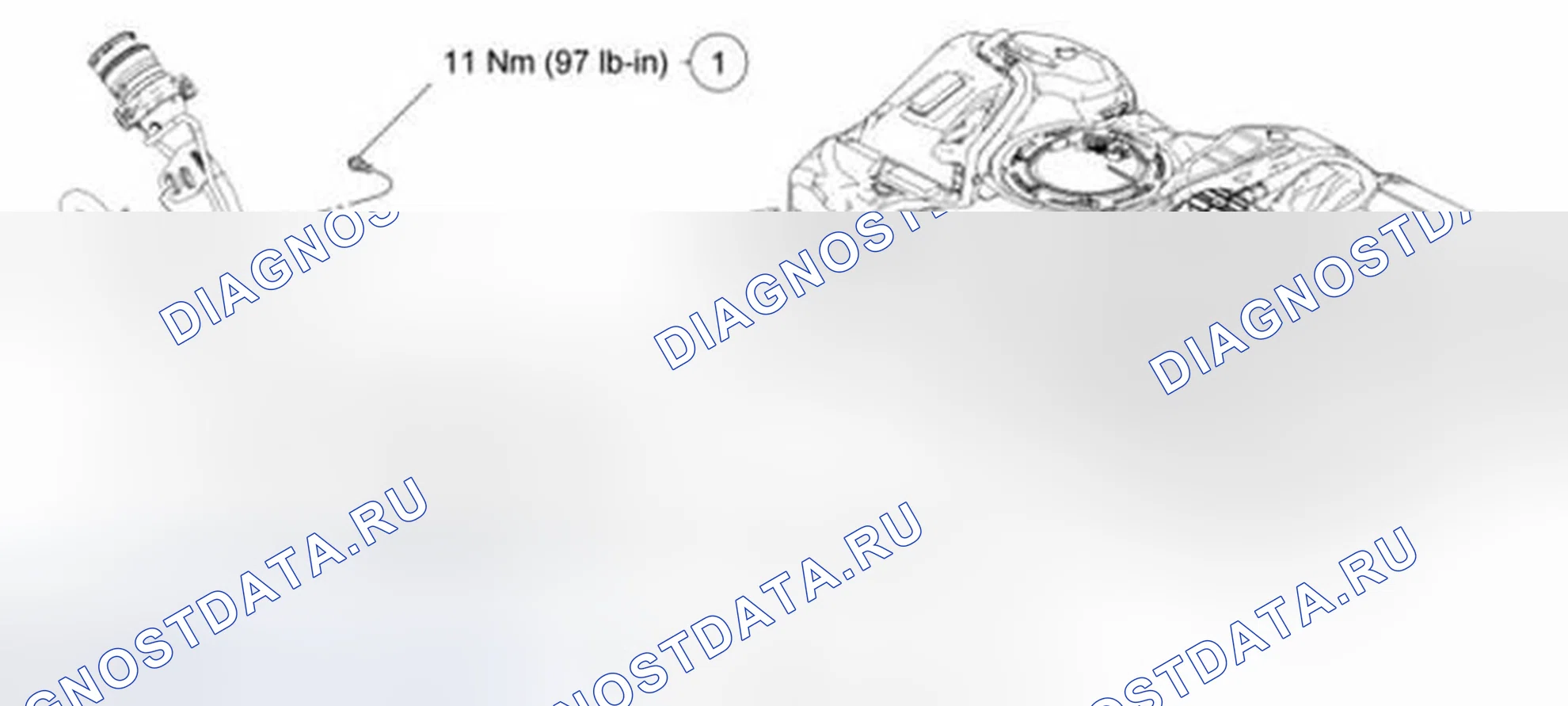 Рис. 16: Узел наливной трубы топливного бака. Ford Fiesta Mk6