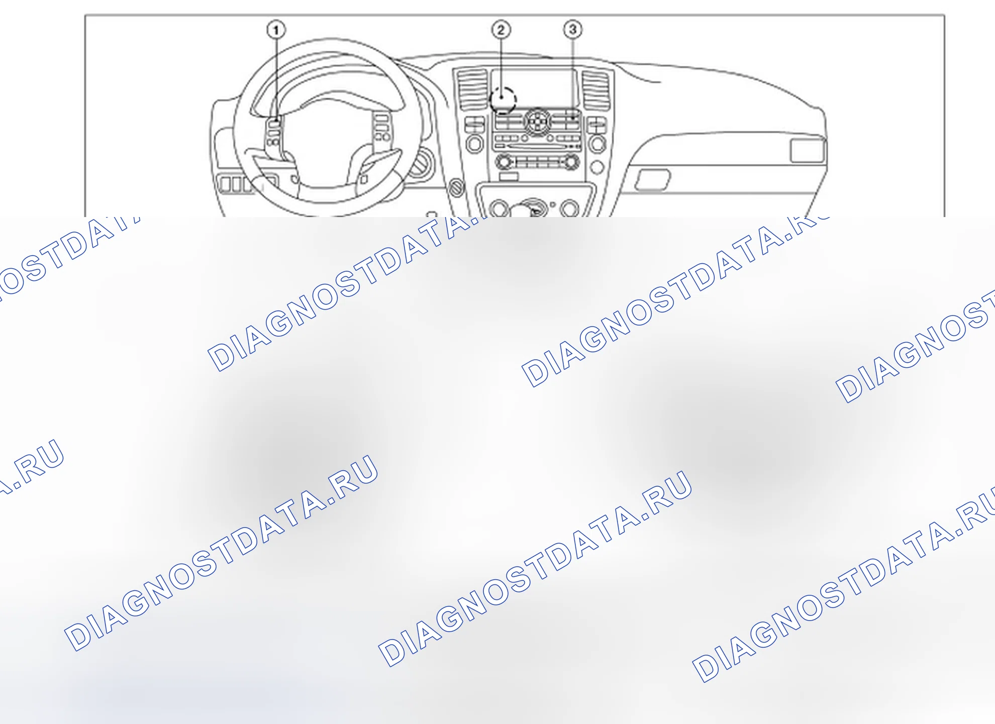 Рис. 9: Определение местоположения компонентов DVD-проигрывателя. Infiniti QX56 I рестайлинг
