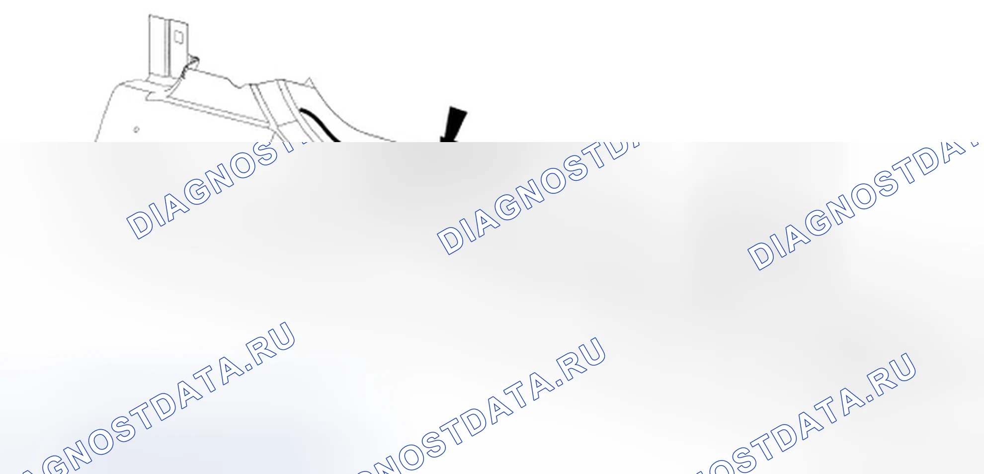 Рис. 31: Расположение коромысла арматуры. Ford Mustang V
