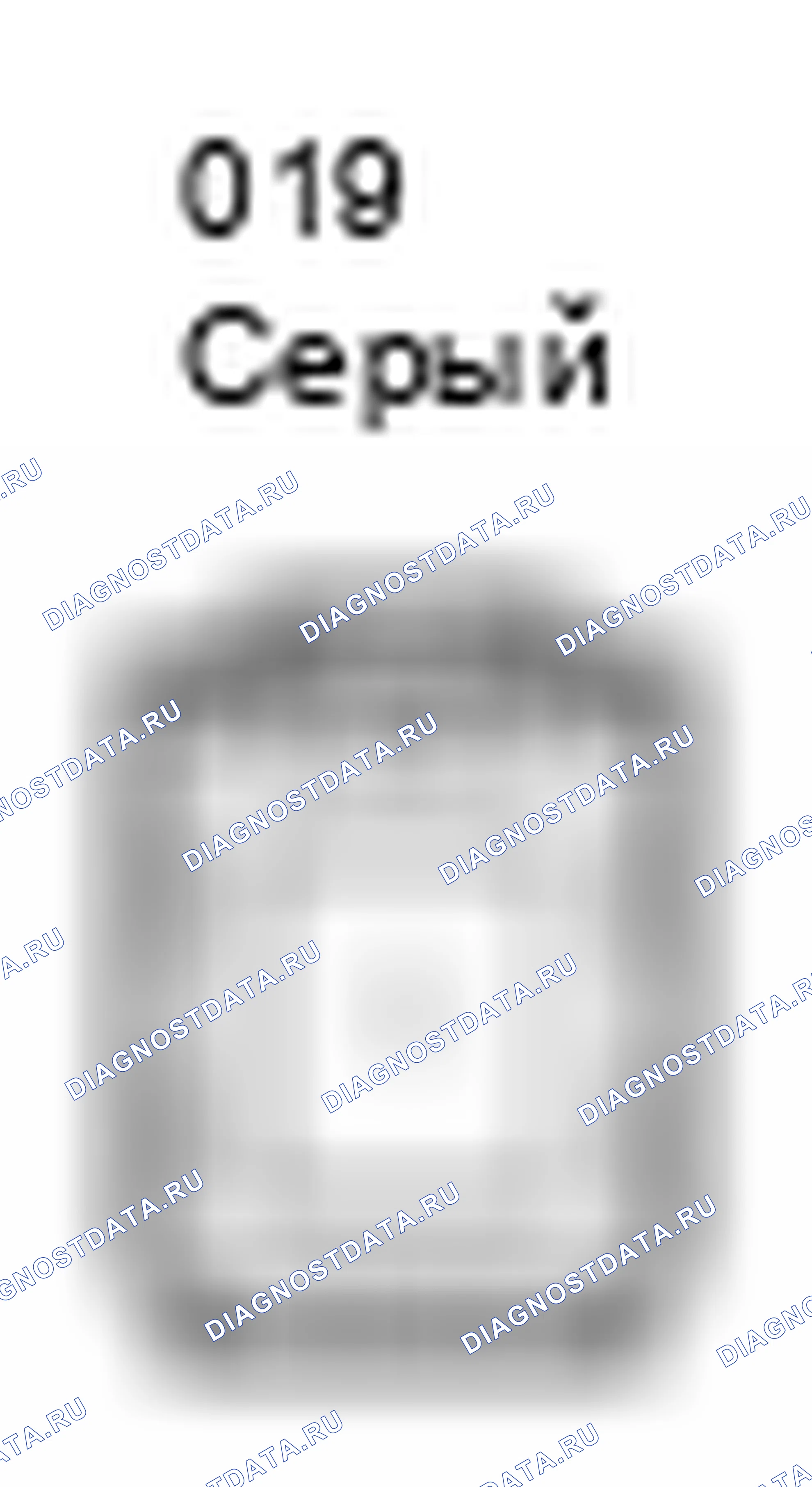 Рис. 1308: Вид с торца антенного разъема для электрического ключа (O19). Toyota Camry XV40