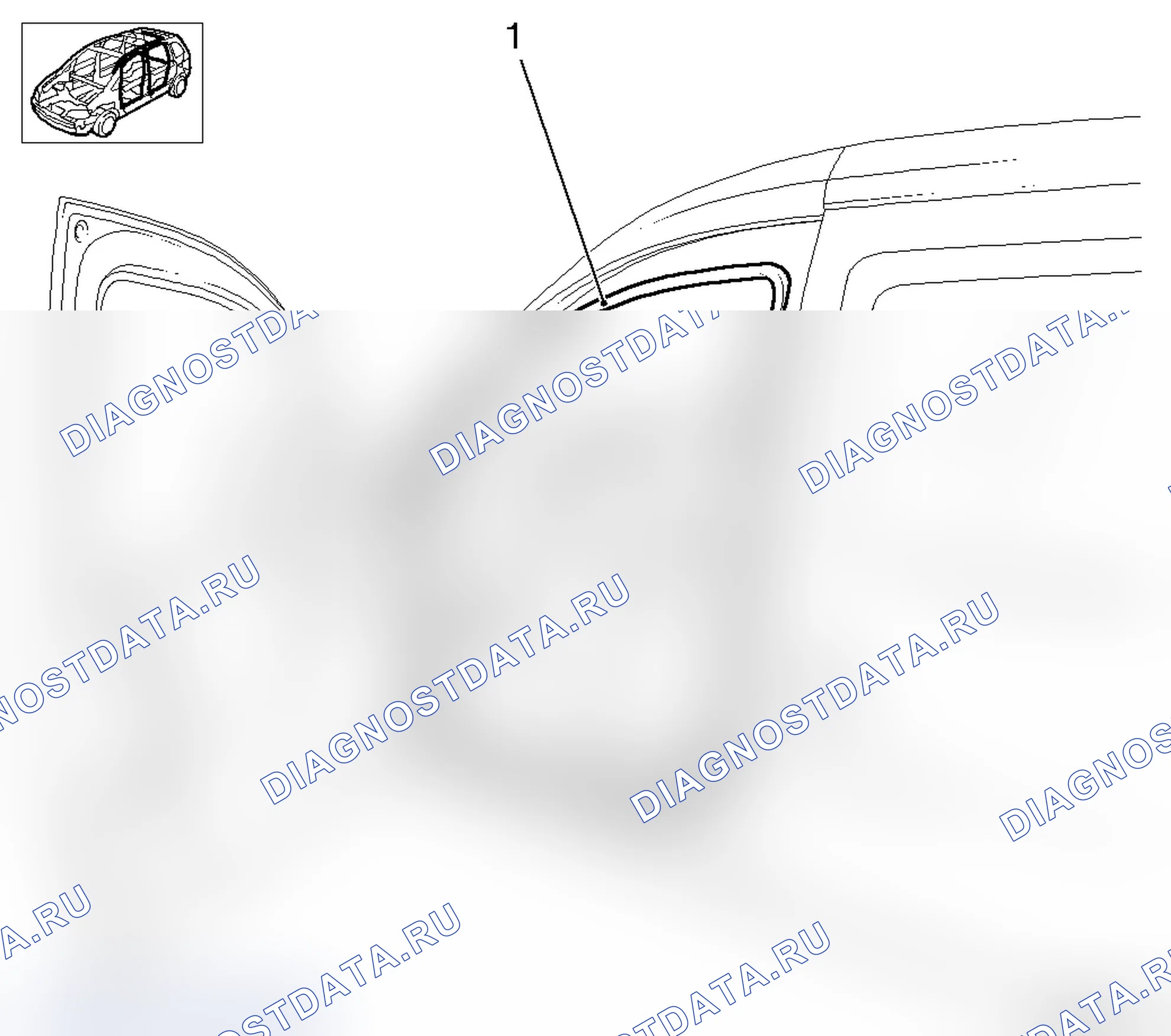 Заменить резиновый уплотнитель двери (передней двери) (модель F 06). Opel Combo C