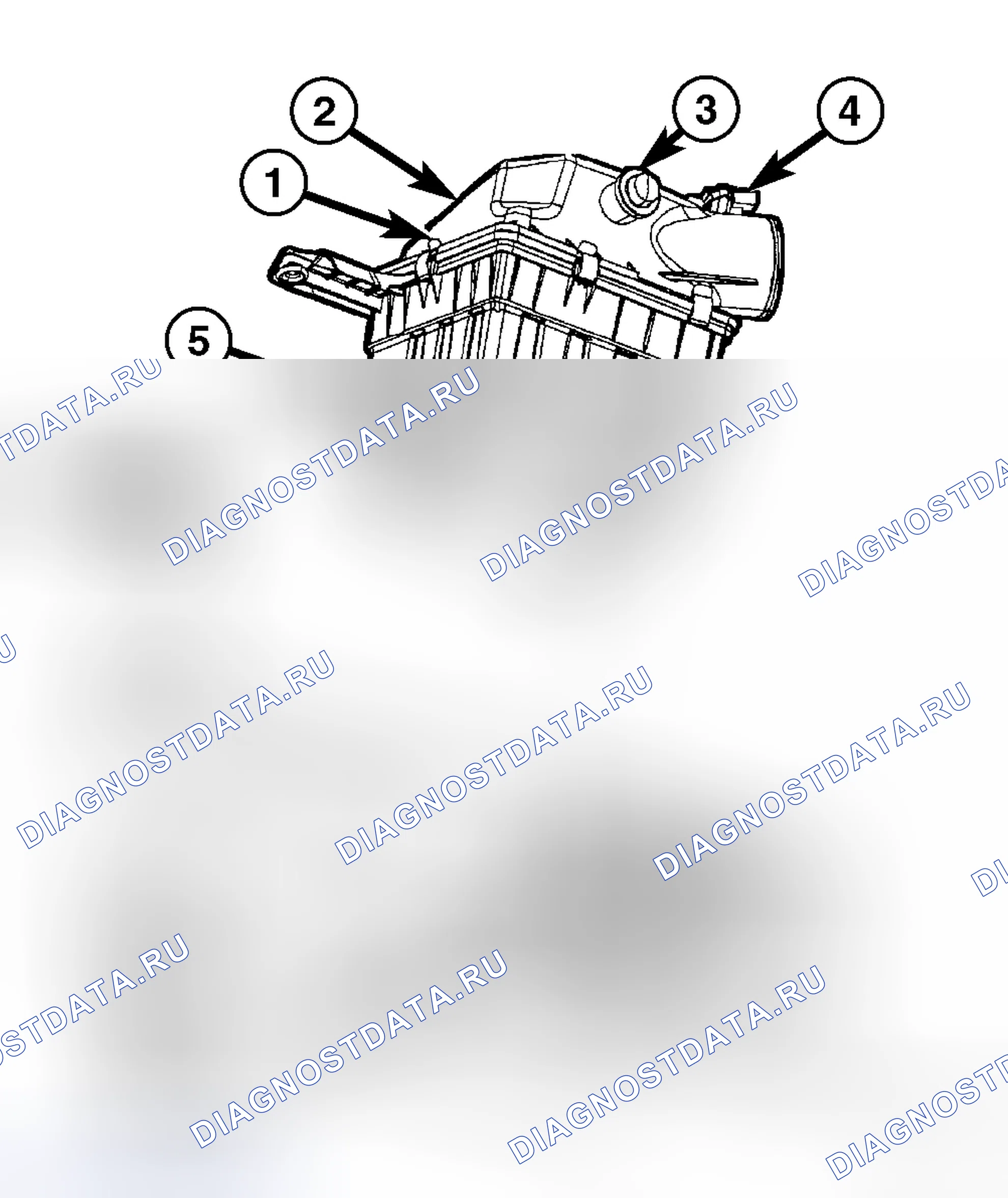 Рис. 118: Элемент воздухоочистителя. Dodge Cab & Chassis R3500 HD 