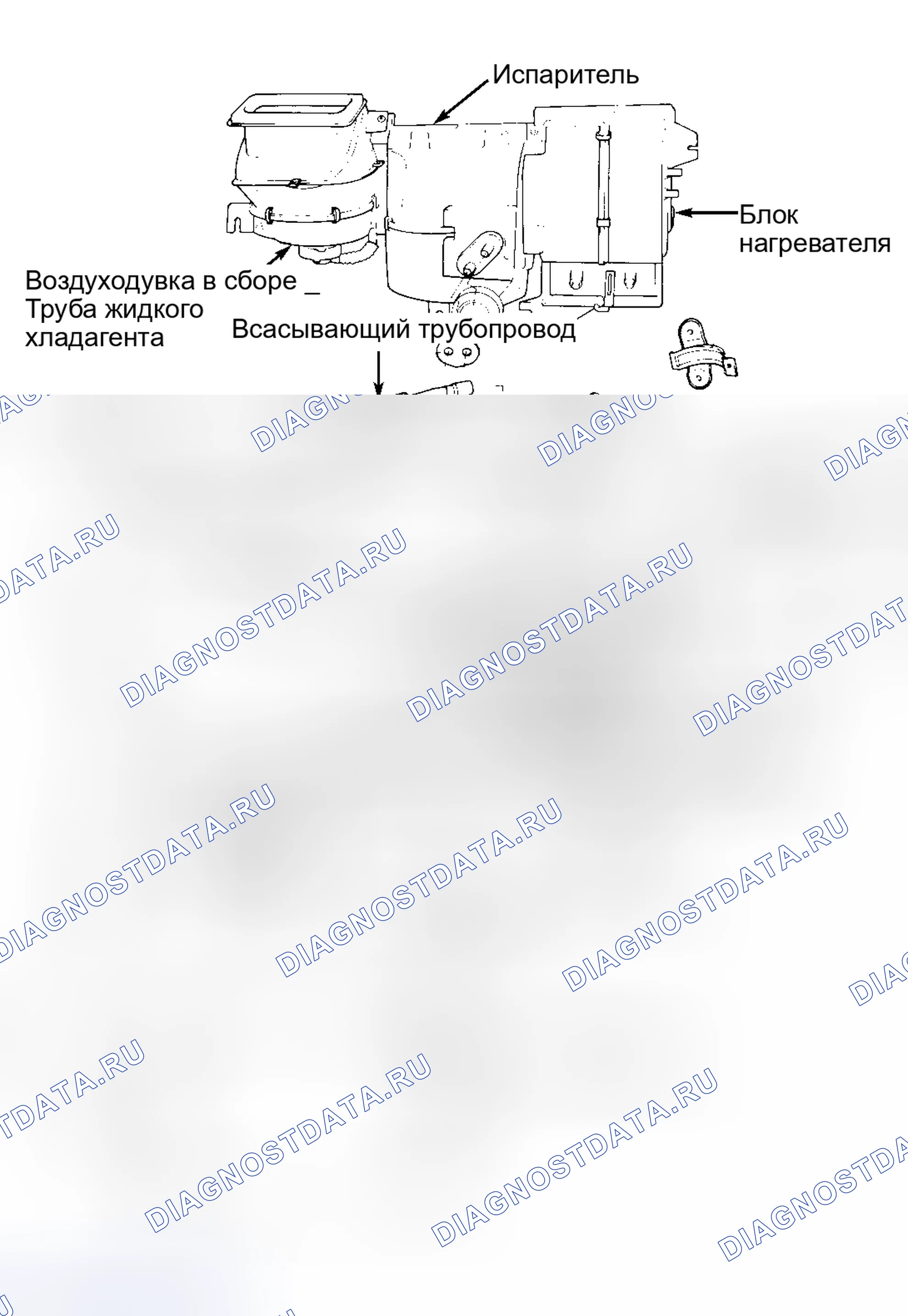 Рис. 1: ОПИСАНИЕ ручной системы кондиционирования. Hyundai Excel II
