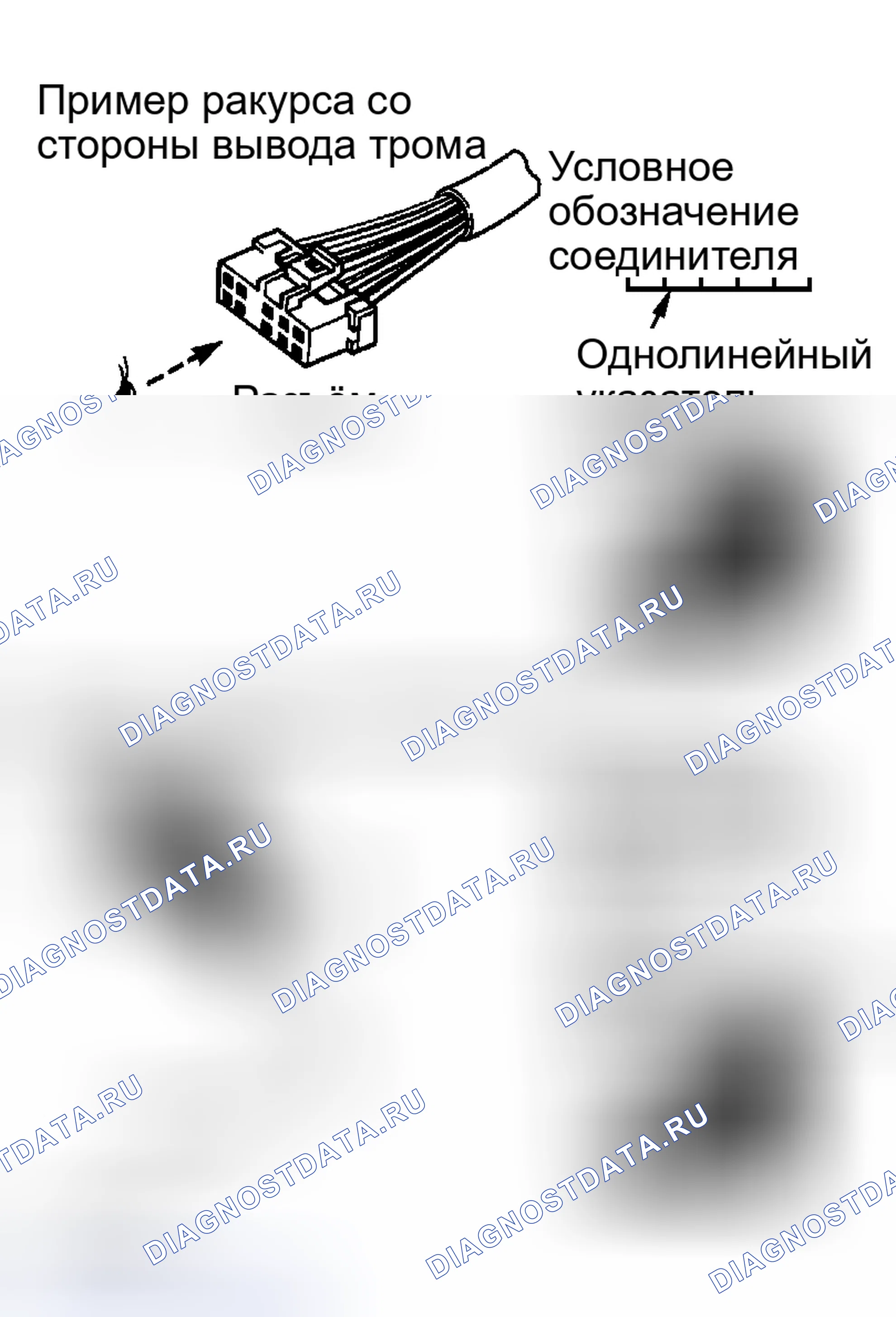 Рис. 44: ОБОЗНАЧЕНИЯ РАЗЪЕМОВ. Nissan 350Z I