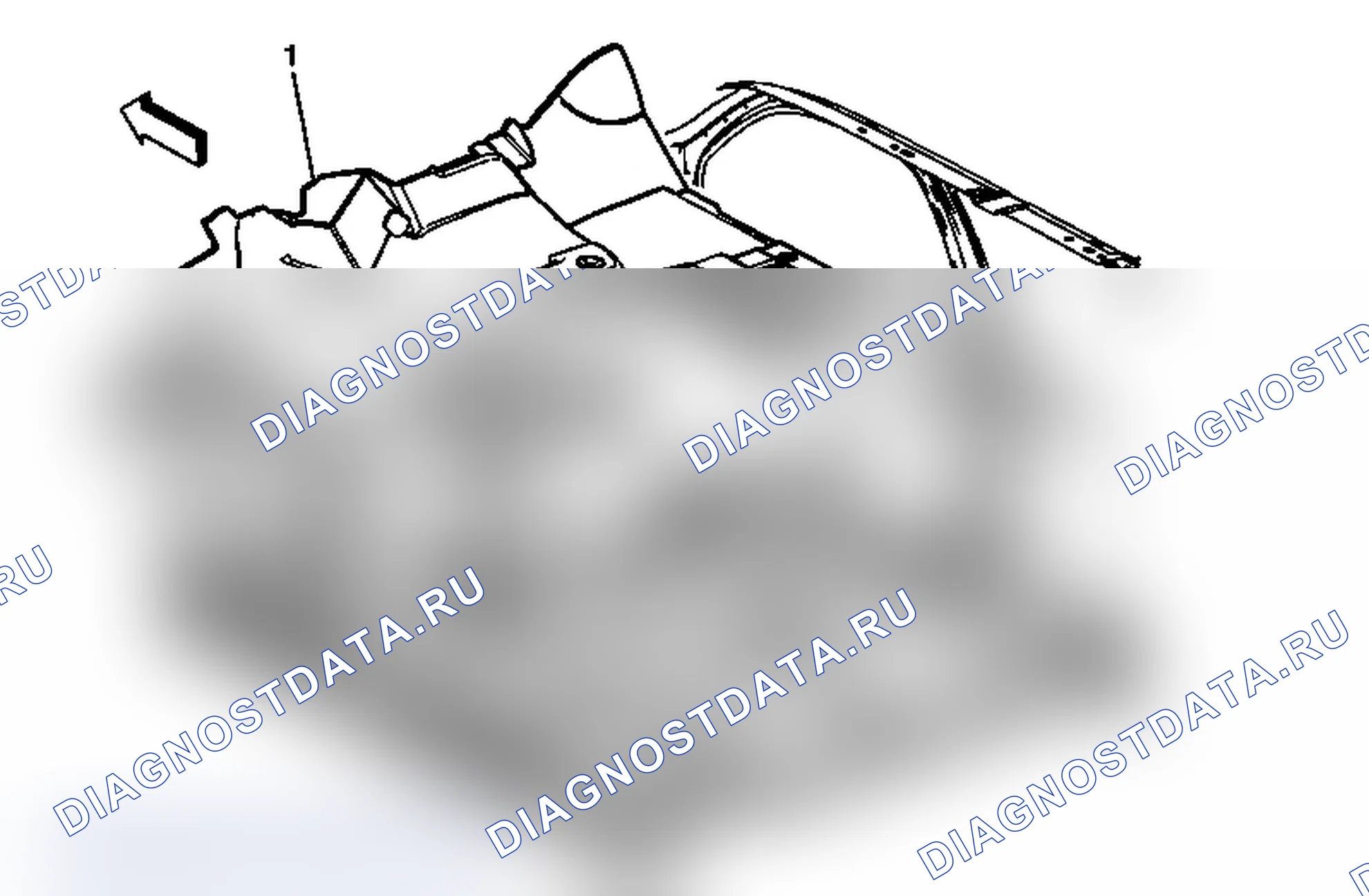Рис. 117: Замена ковра передней панели пола (стандартная колесная база). Chevrolet Tahoe III
