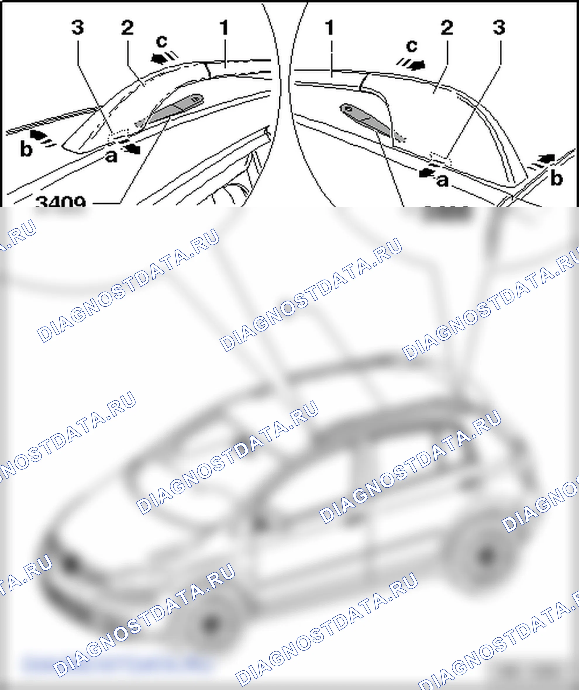 Релинг. Volkswagen Golf Plus I