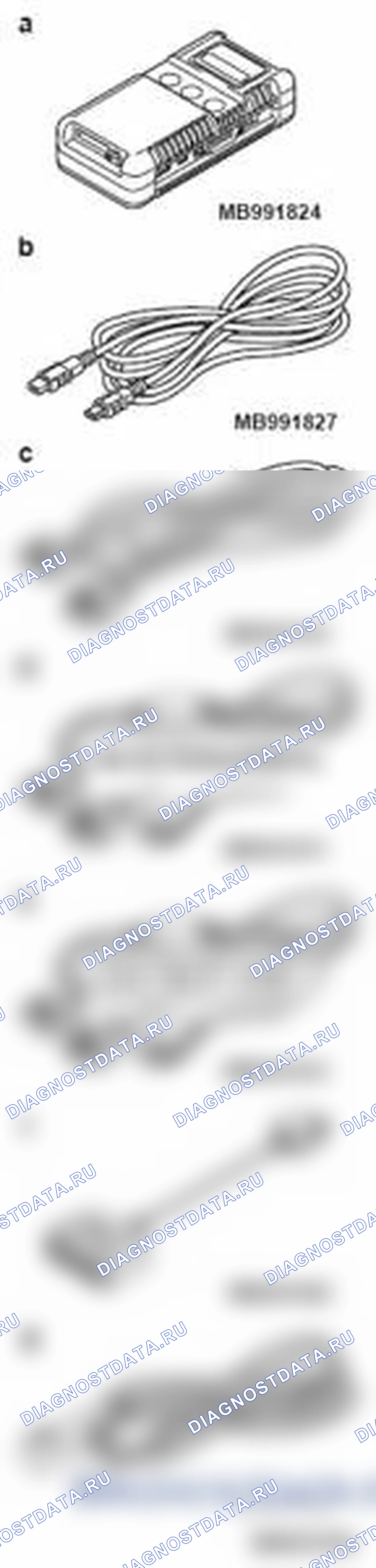 Рис. 1: СПЕЦИАЛЬНЫЕ ИНСТРУМЕНТЫ. Mitsubishi Lancer Ralliart X рестайлинг
