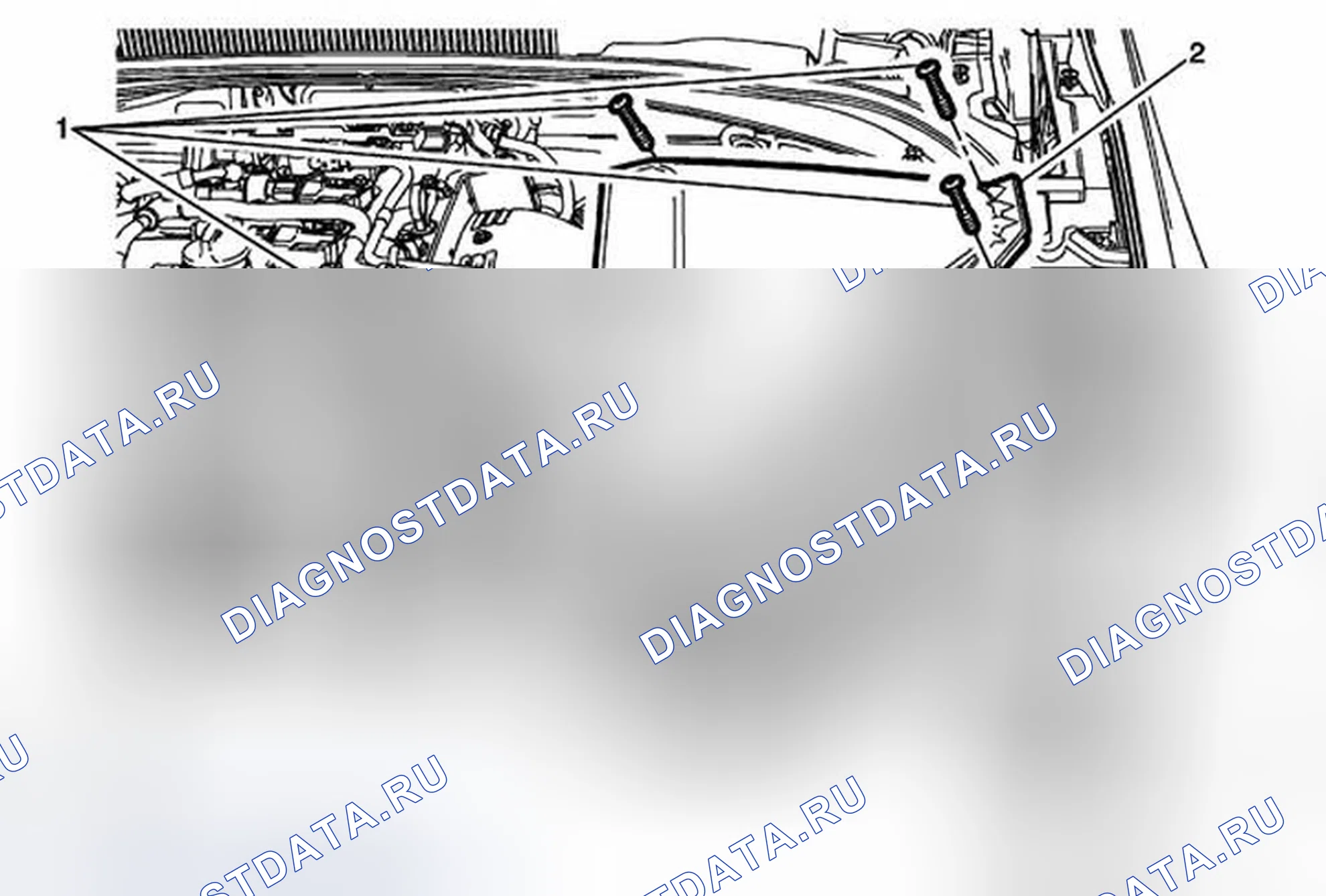 Рис. 46: Замена элемента воздухоочистителя (LTG). Cadillac ATS I