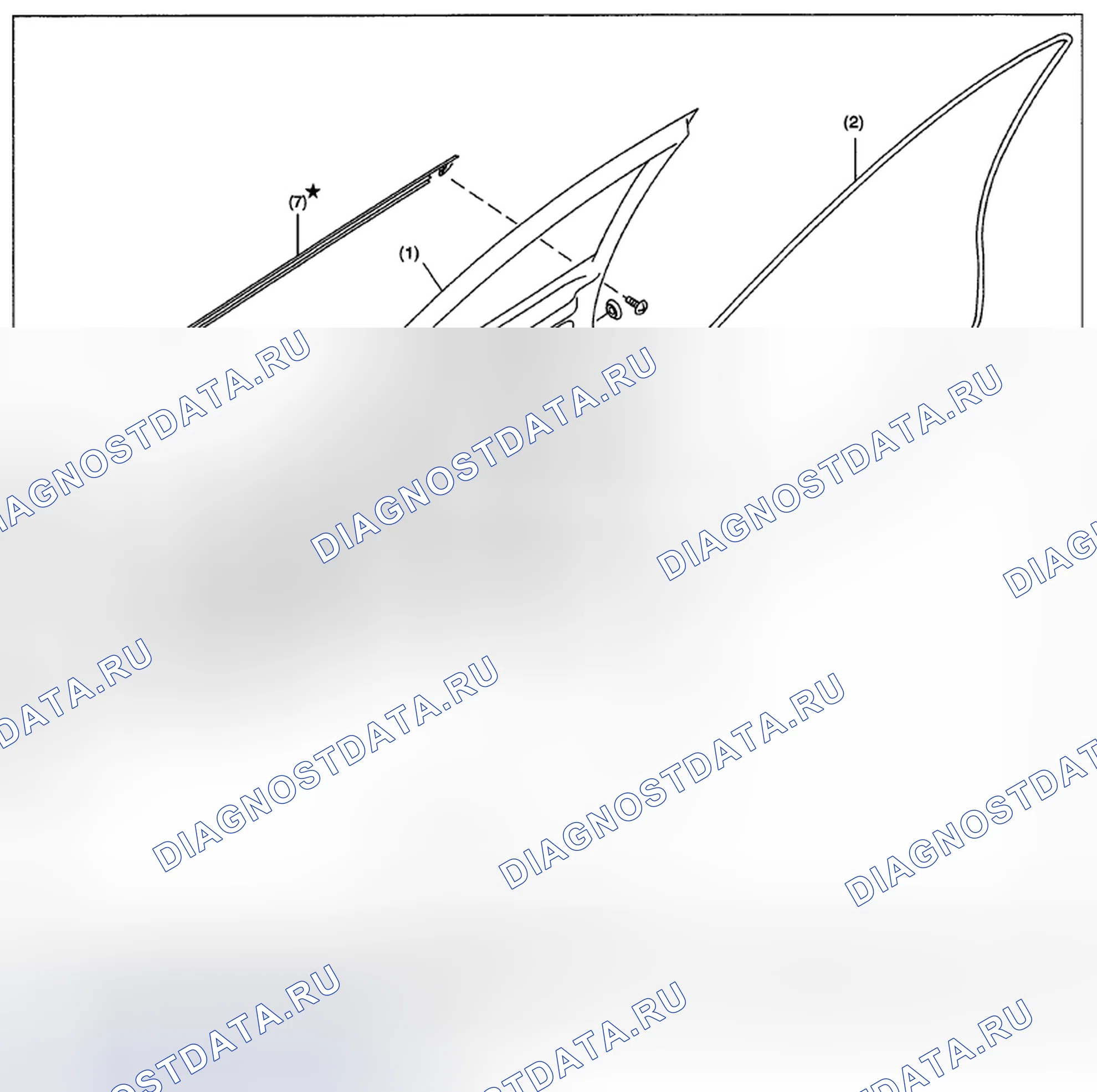 Рис. 14: ПЕРЕДНЯЯ ДВЕРЬ. Subaru Impreza GH