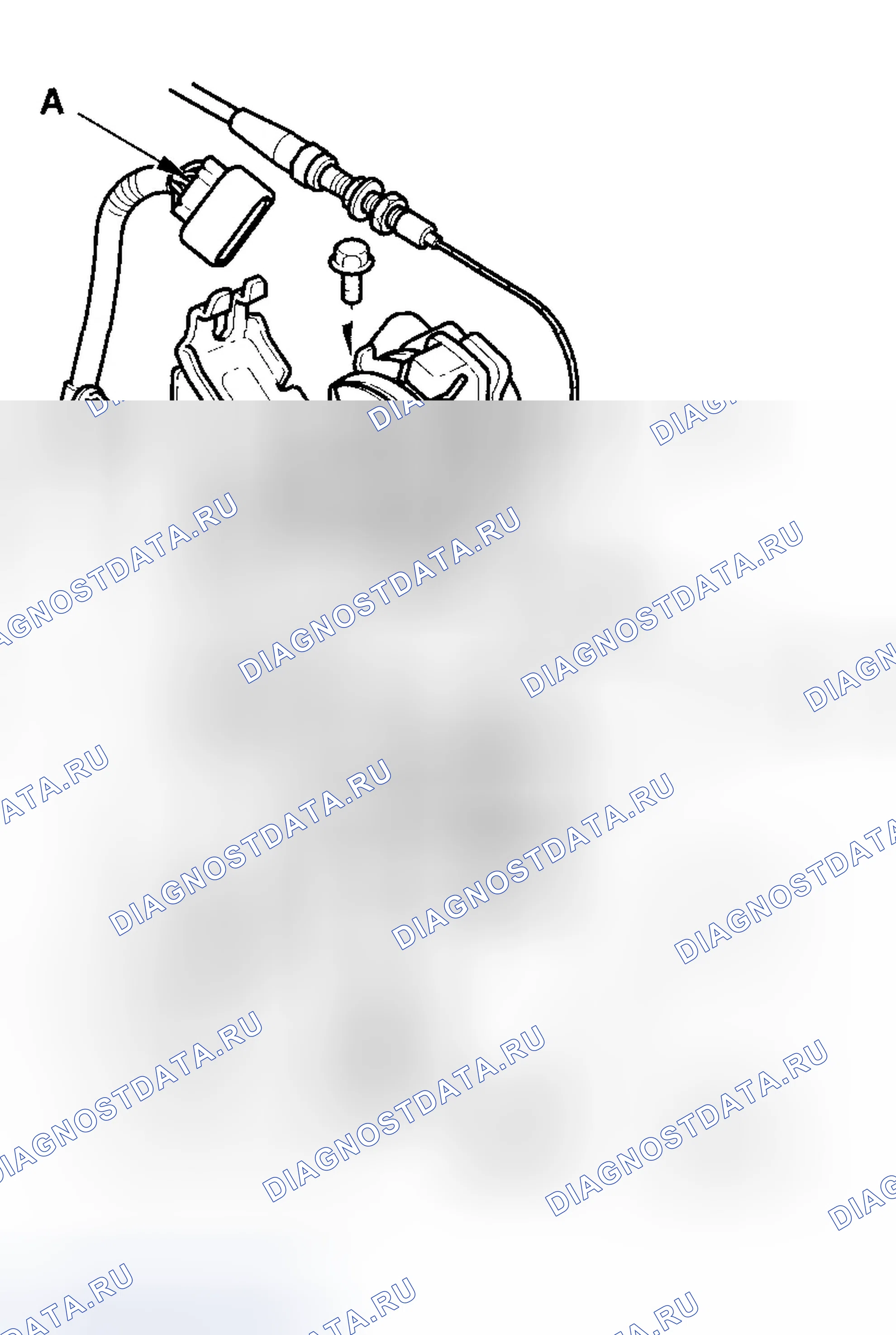 Рис. 116: Замена датчика APP. Honda S2000 AP2 рестайлинг