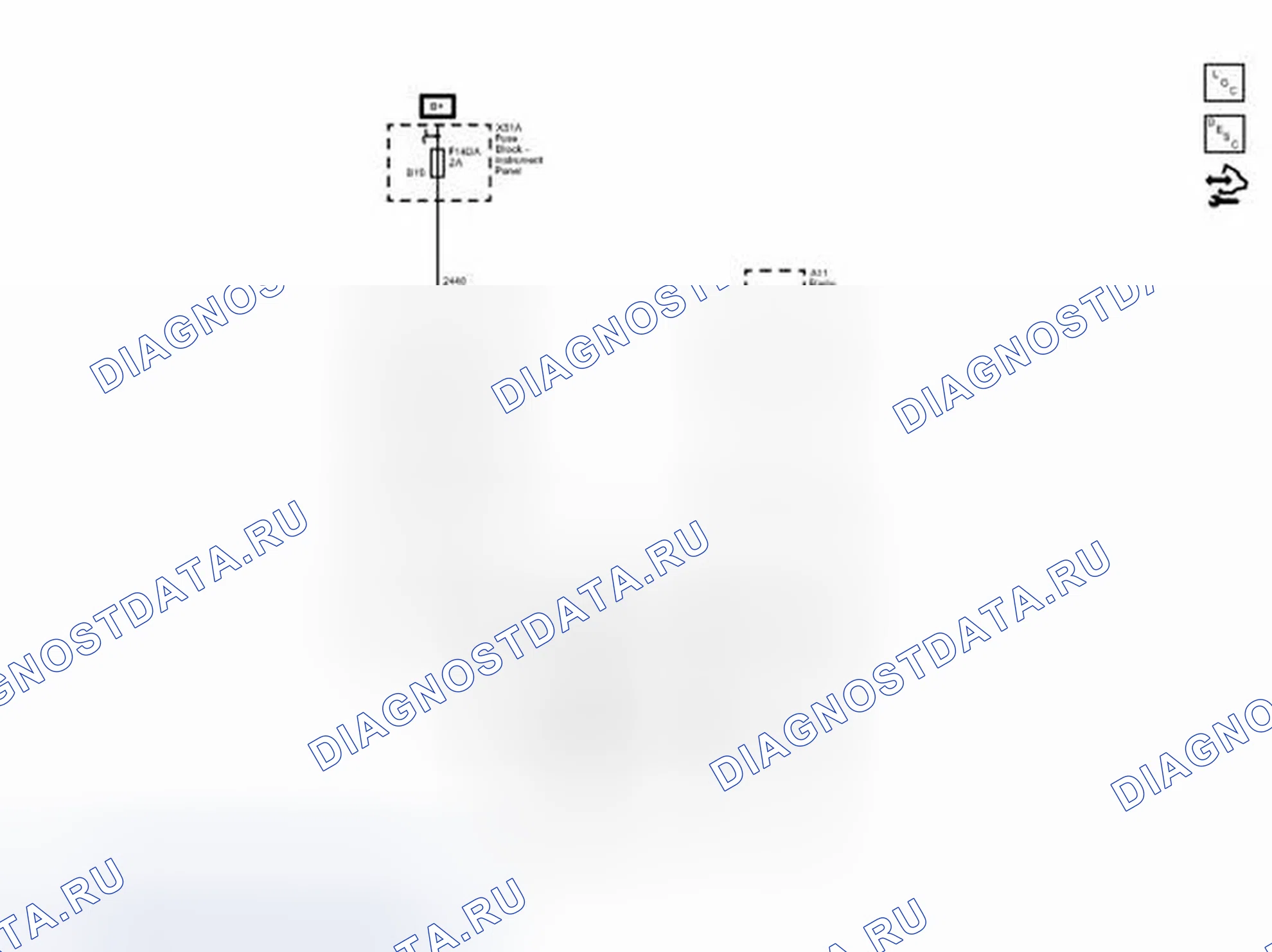 Рис. 4: Схемы проводки звуковых предупреждений. Chevrolet Spark M300