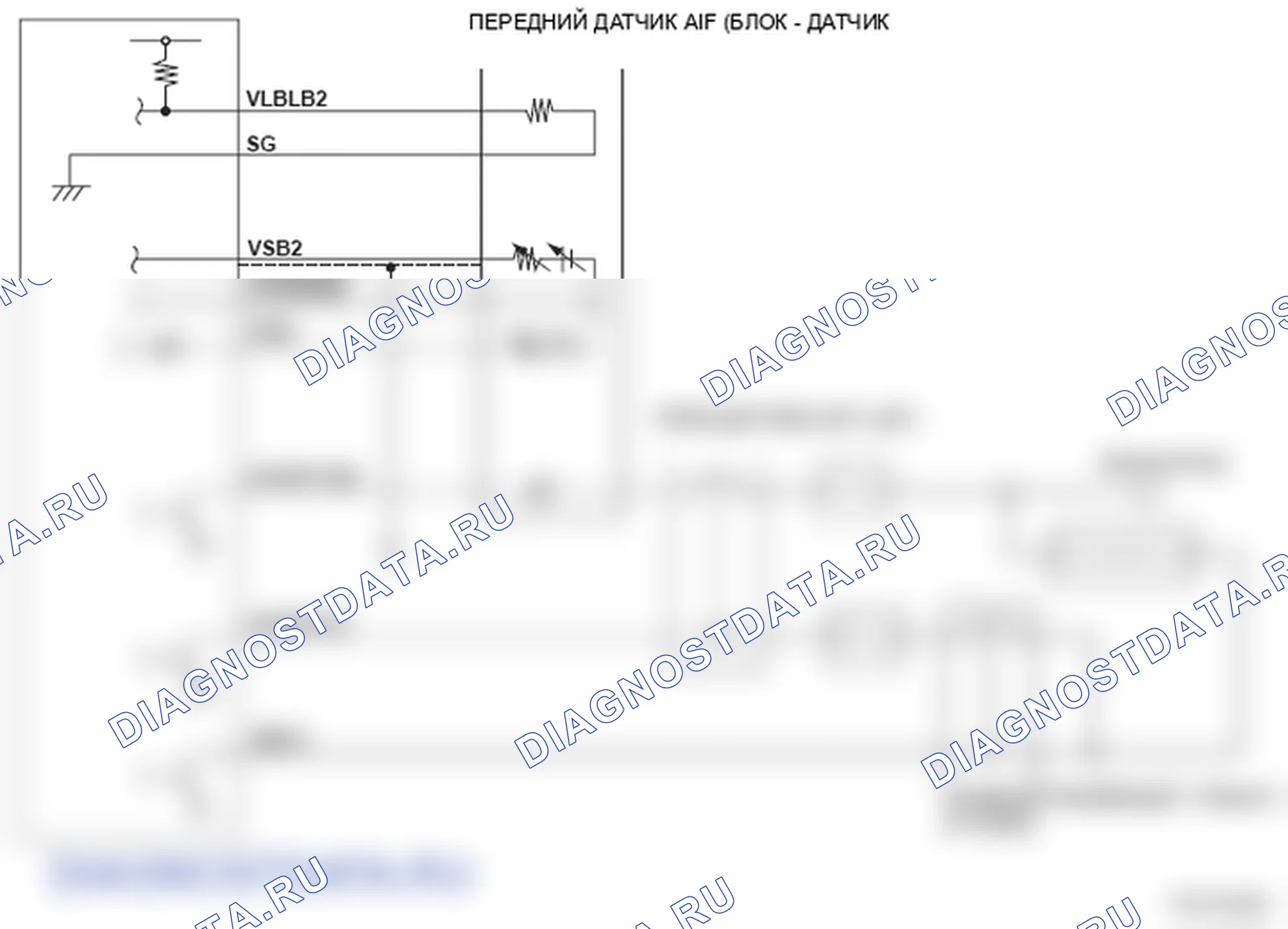 Рис. 300: Фронтальный датчик отношения воздух / топливо (A / F) (блок 2, датчик 1) - принципиальная схема. Honda Ridgeline I
