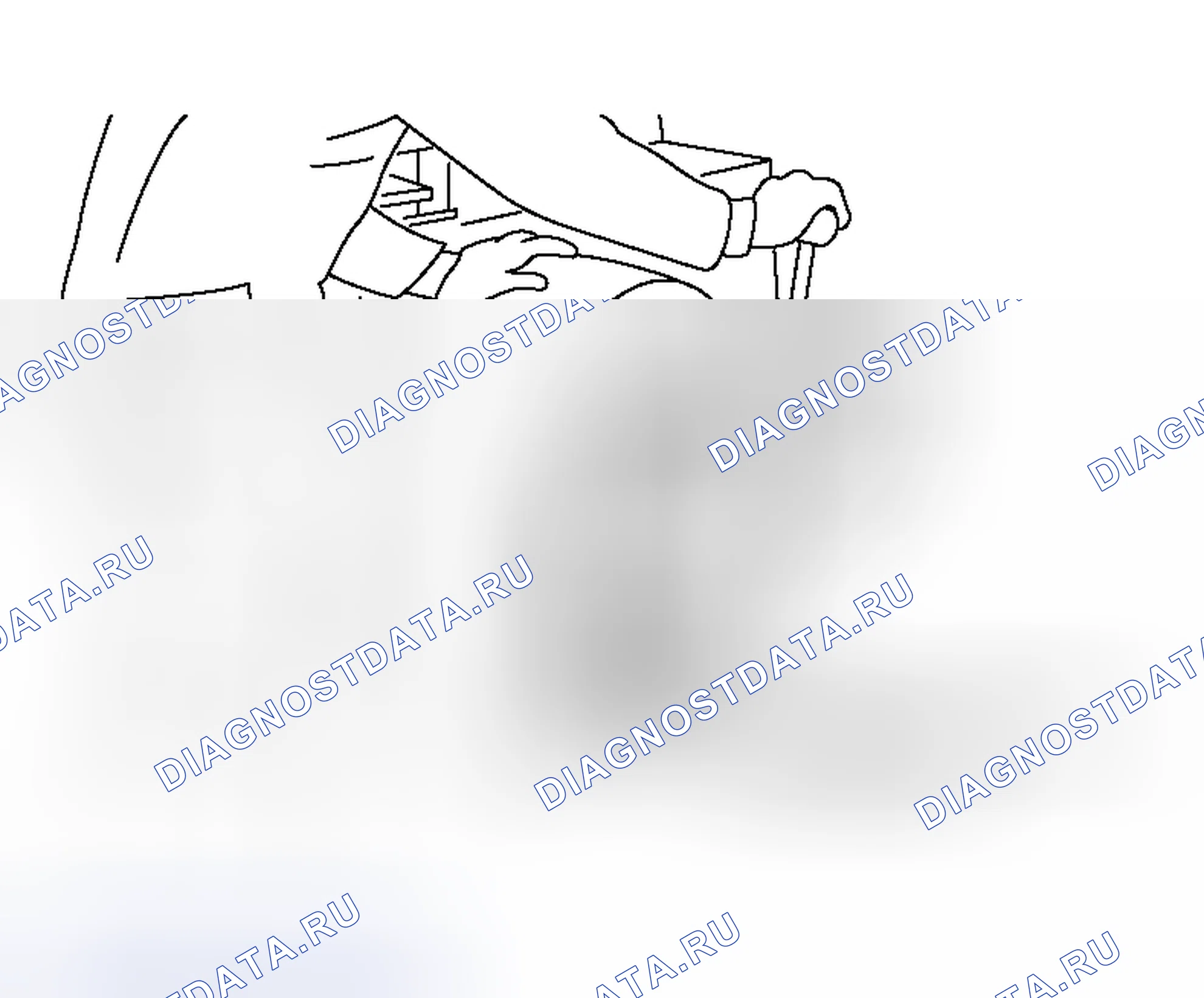 Рис. 50: < < B > > ДЕМОНТАЖ ДАТЧИКА СКУТП. Mitsubishi Endeavor I
