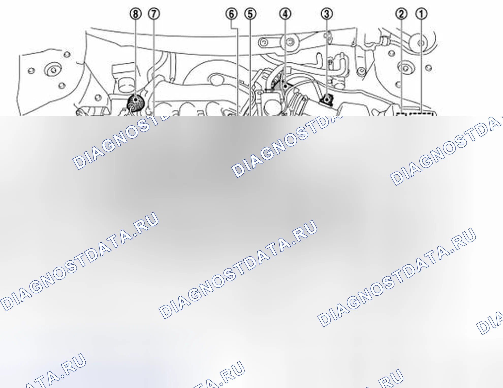 Рис. 238: МАШИННОЕ ОТДЕЛЕНИЕ. Nissan Murano Z51 рестайлинг 2
