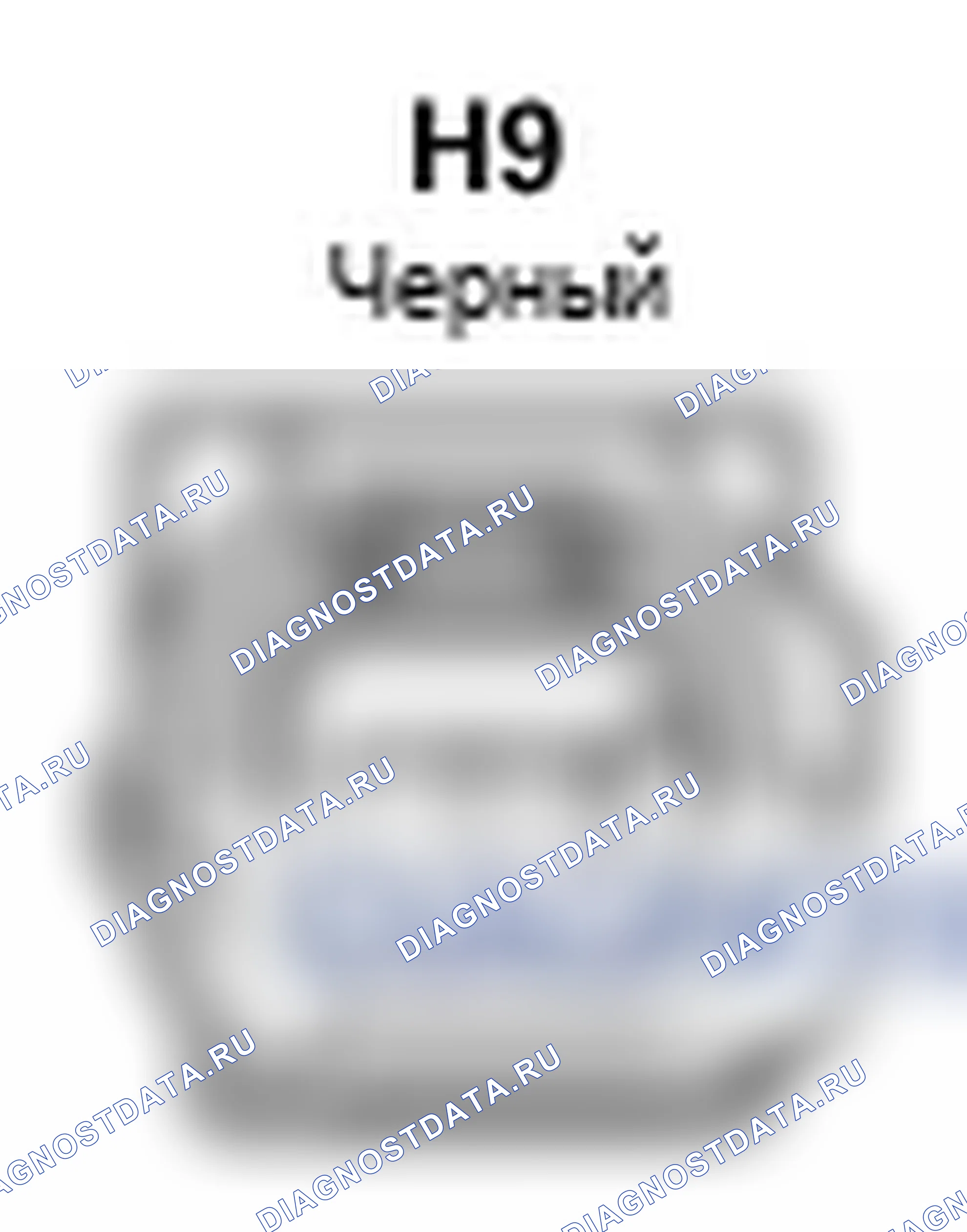 Рис. 253: Вид с торца соединителя инжектора топлива в сборе № 2 (H9). Lexus IS F I