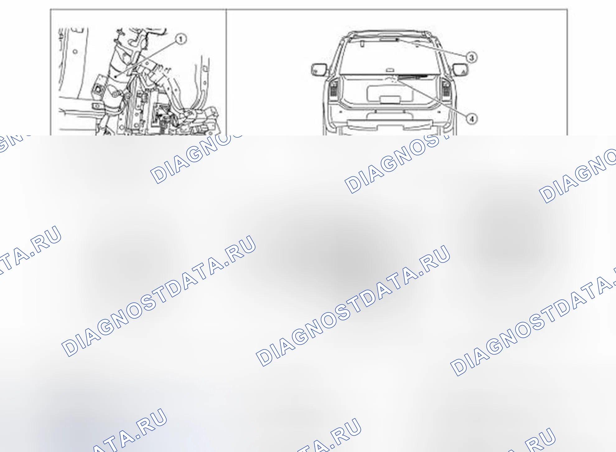 Рис. 5: Расположение компонентов. Infiniti QX56 I рестайлинг