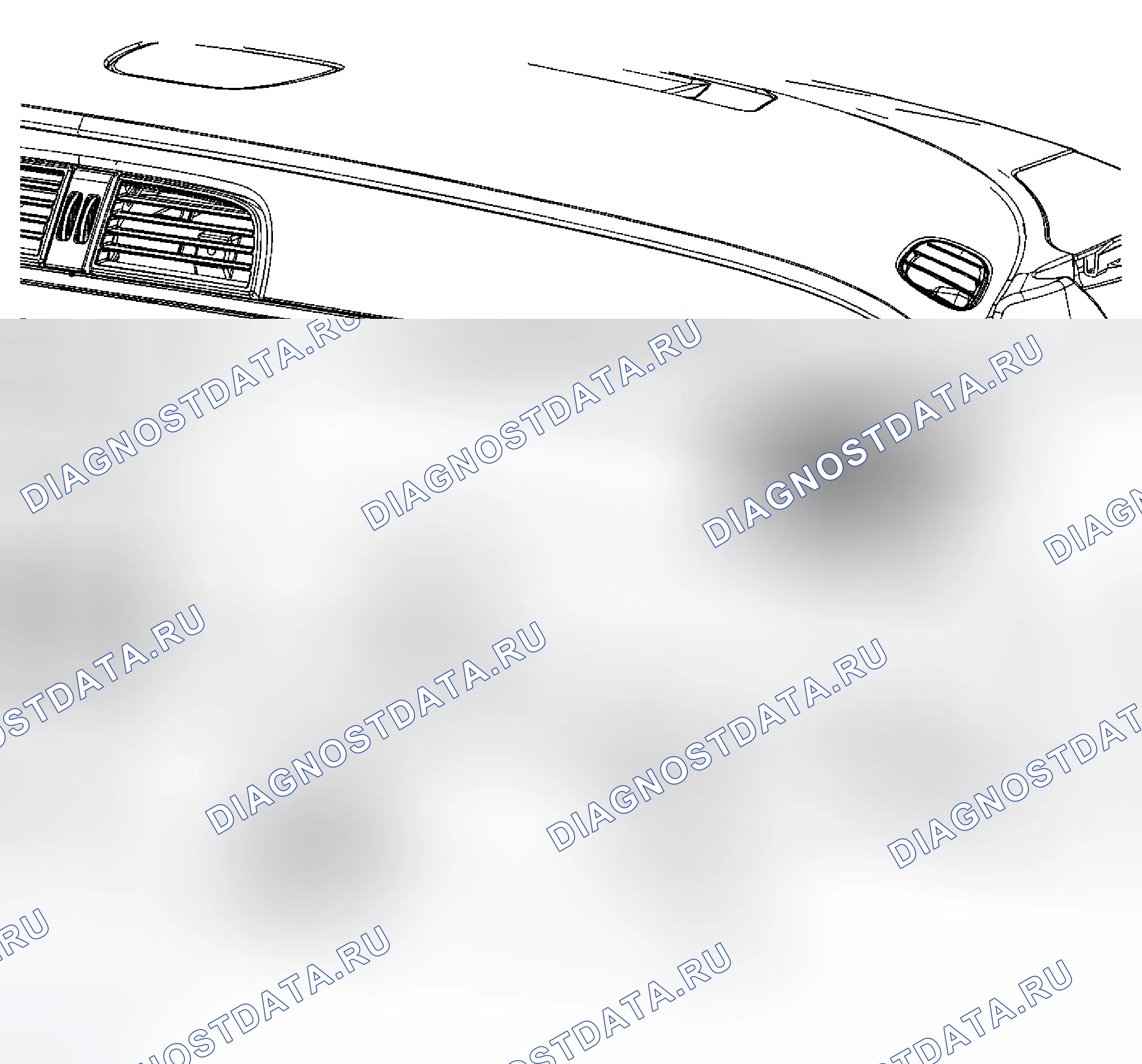 Рис. 25: Замена защелки - отсек приборной панели (I/P). Buick LaCrosse I