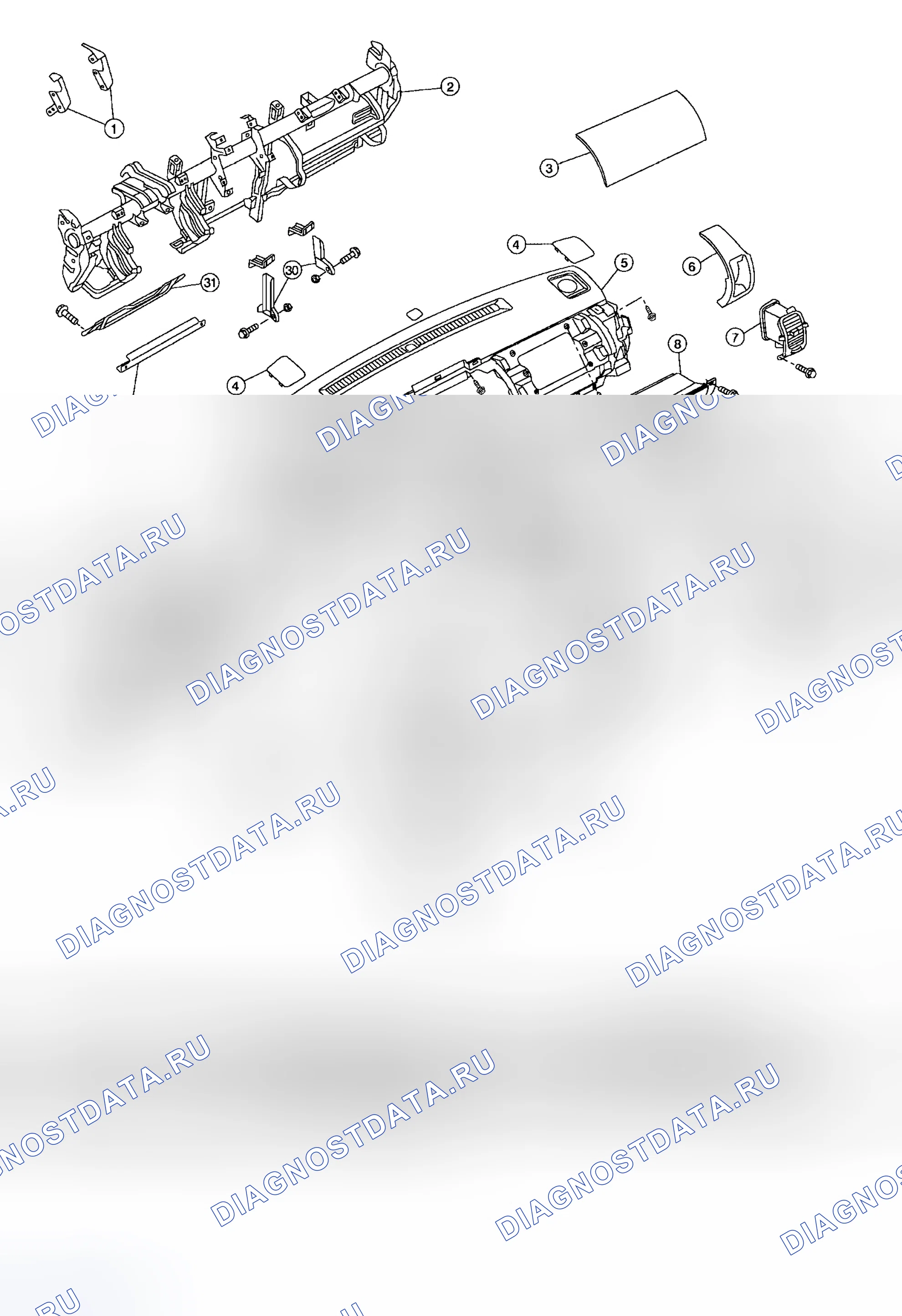 Рис. 81: ПРИБОРНАЯ ПАНЕЛЬ. Honda Lagreat I
