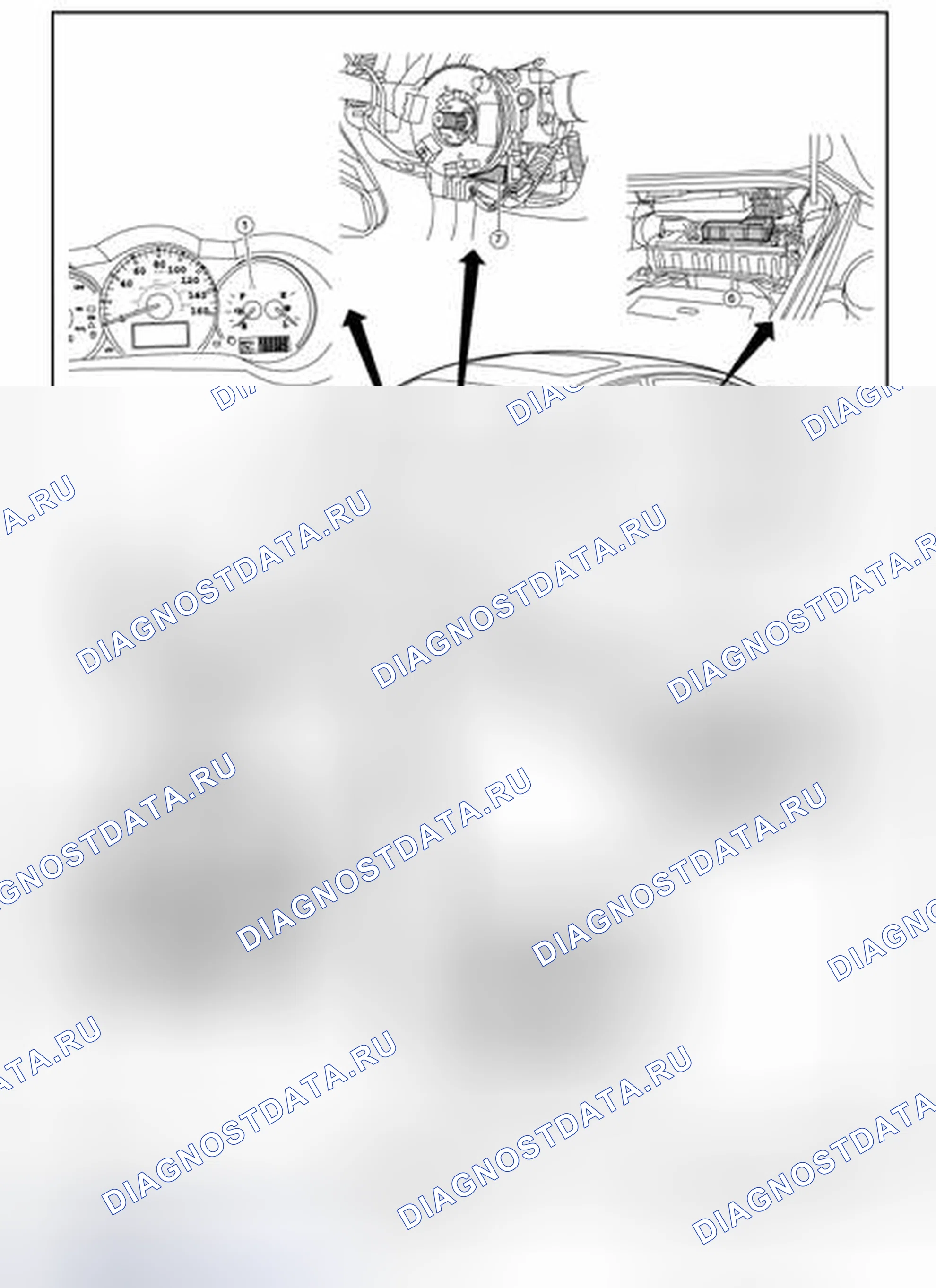 Рис. 27: Расположение компонентов. Nissan Altima L32 рестайлинг