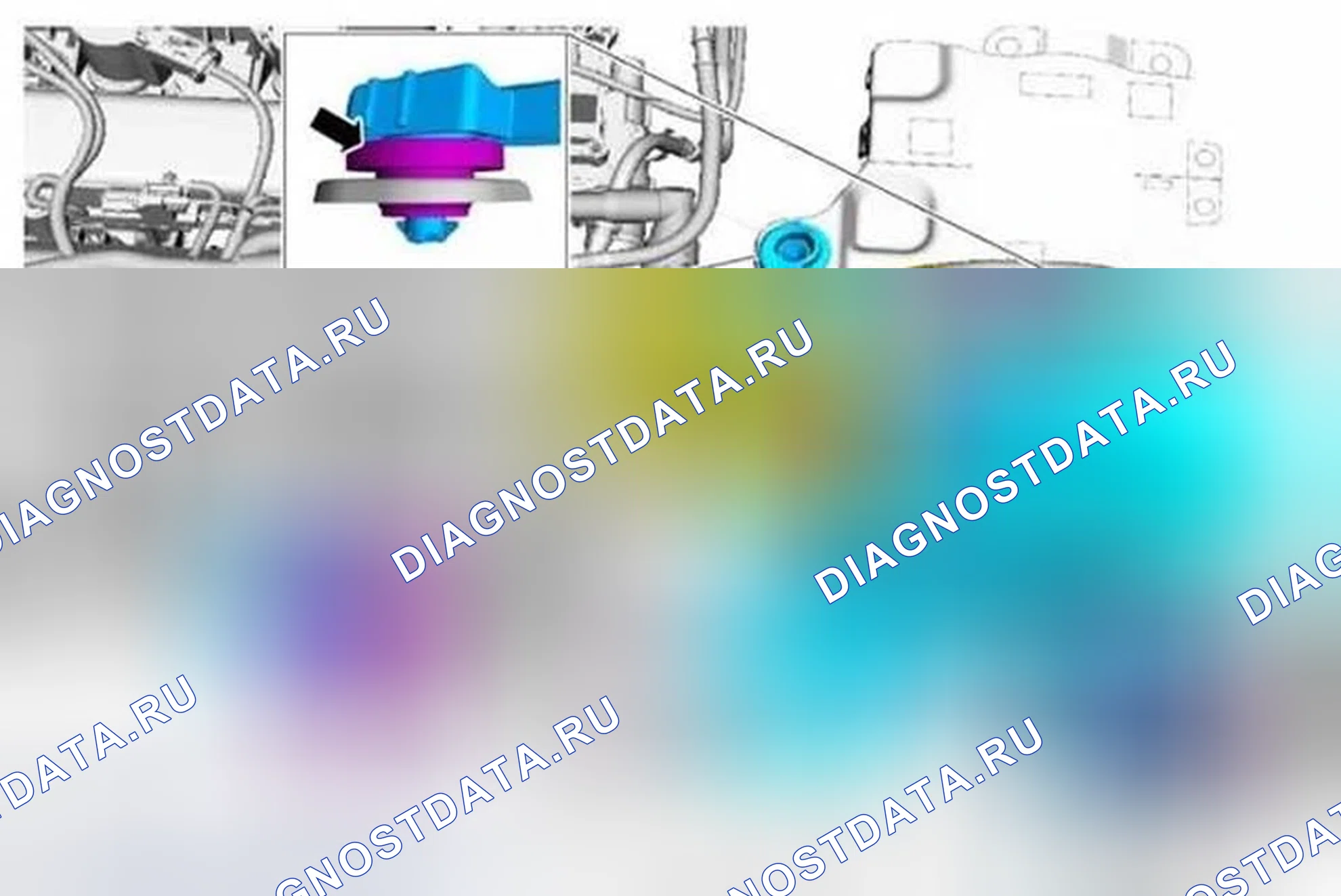 Рис. 4: Воздухоочиститель - 2,5 л. Ford Escape III