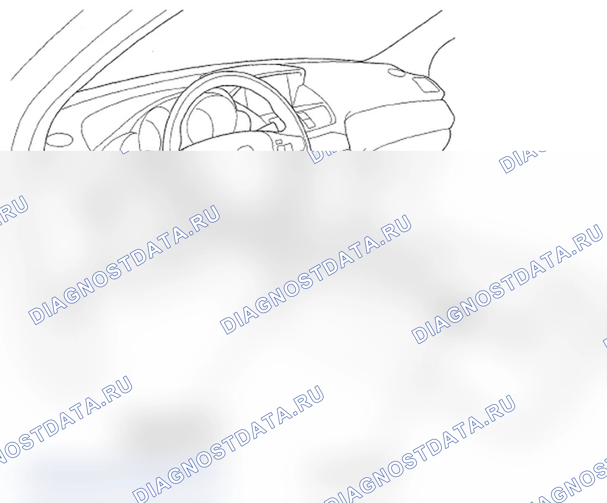 Рис. 75: Указатель расположения компонентов. Acura MDX II