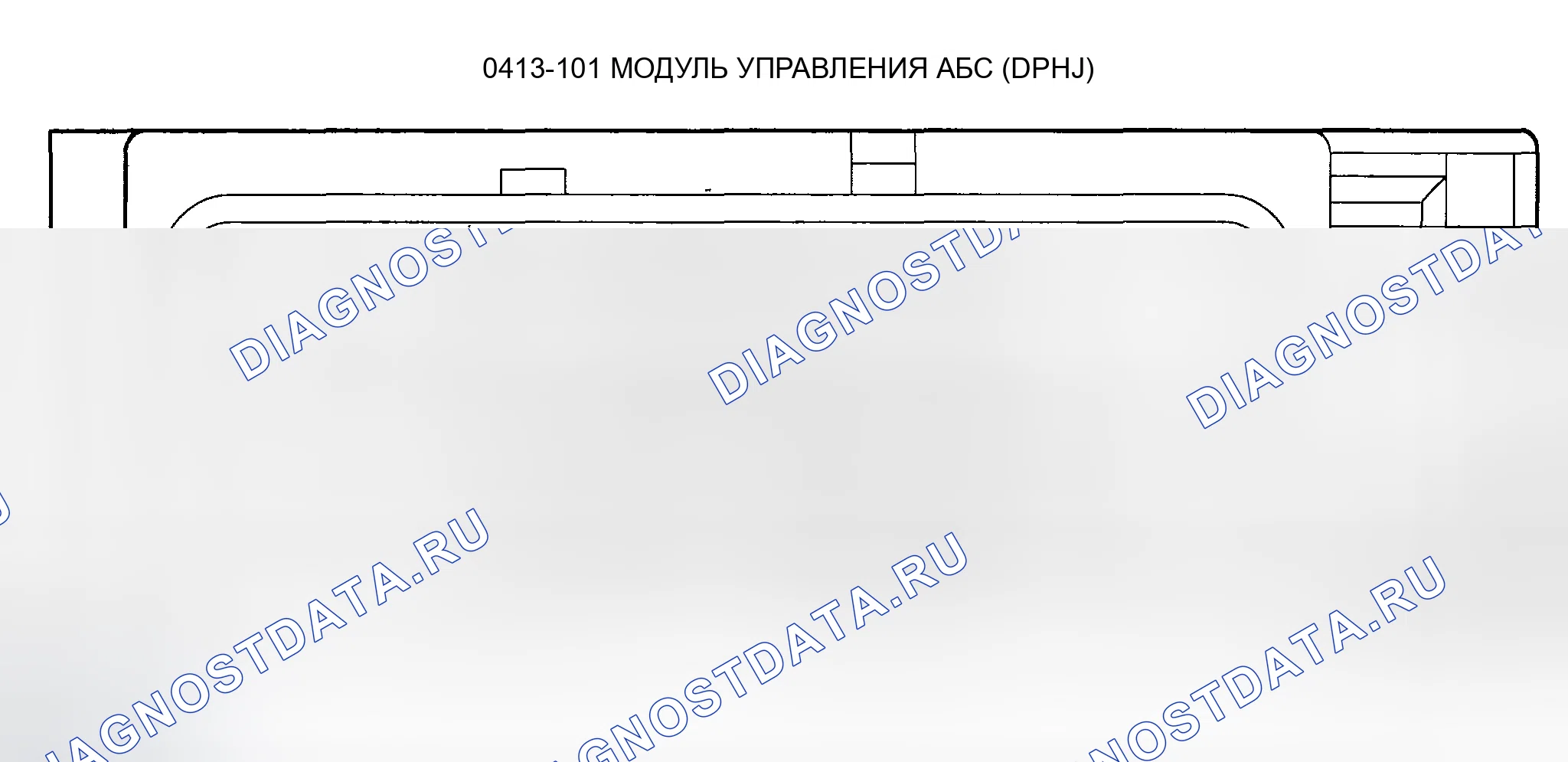 Рис. 6: ТОРЦЕВЫЕ ВИДЫ РАЗЪЕМОВ - АНТИБЛОКИРОВОЧНАЯ ТОРМОЗНАЯ СИСТЕМА (ABS). Mazda Tribute I рестайлинг