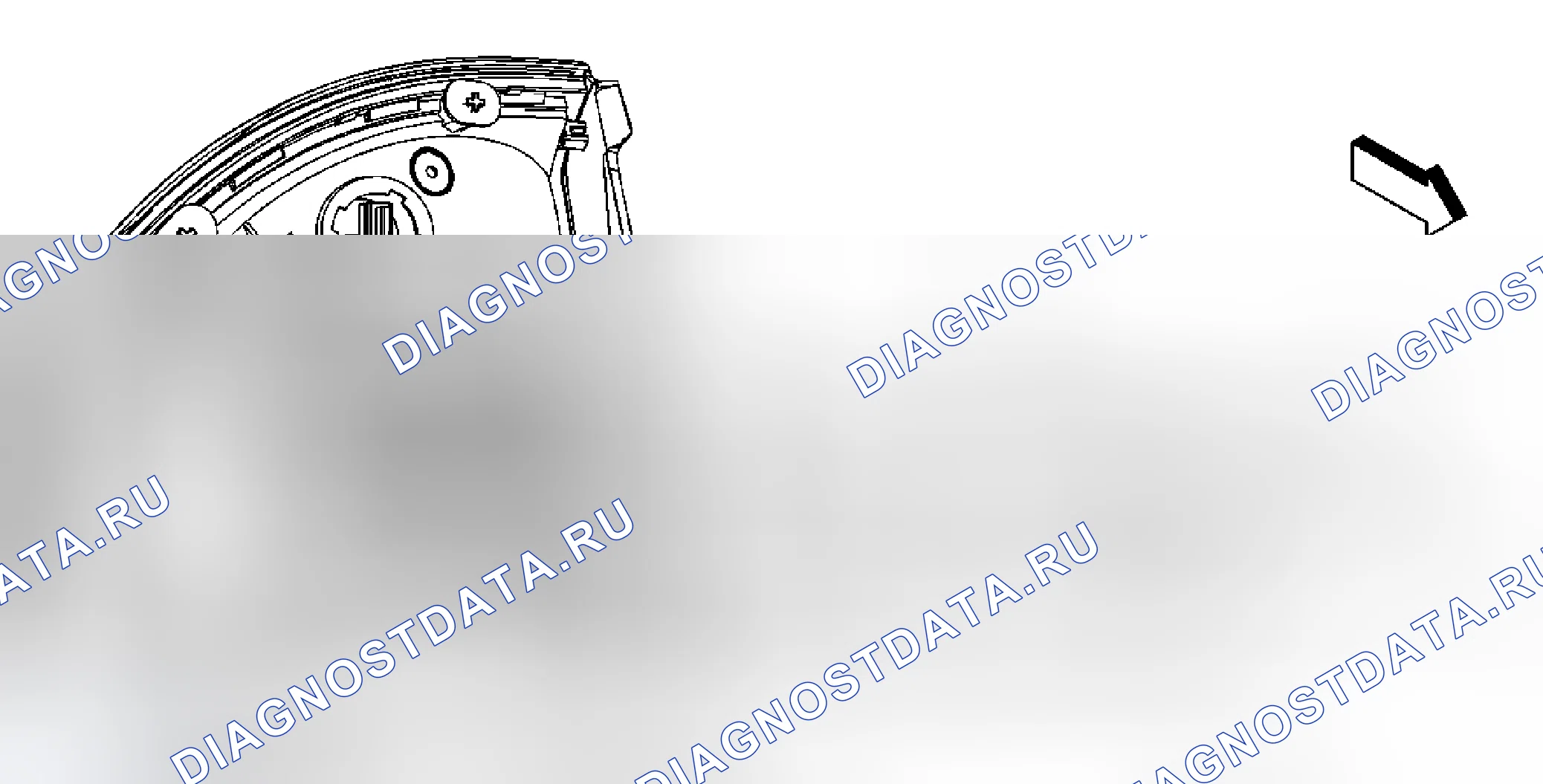 Рис. 41: Замена диода концевой лампы. Kia Rio III рестайлинг