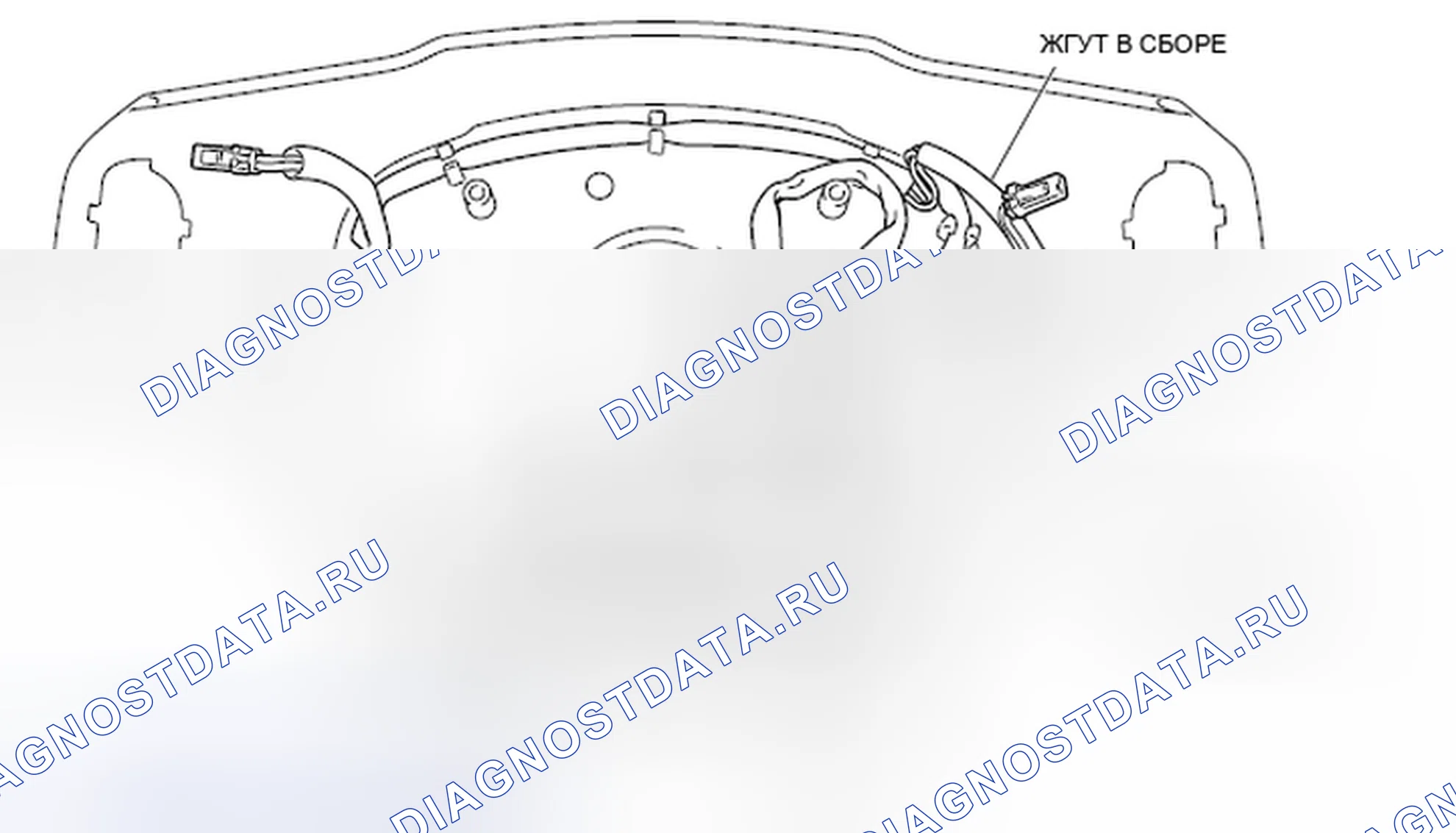 Рис. 93: > > A < < МОНТАЖ ЖГУТА ПРОВОДОВ. Mazda MPV III