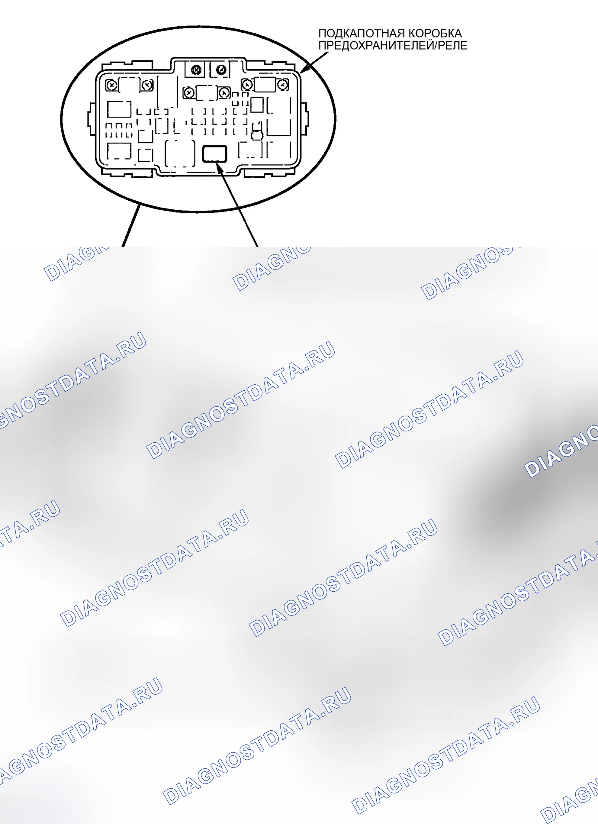 Рис. 1: Указатель расположения компонентов. Honda Element YH2