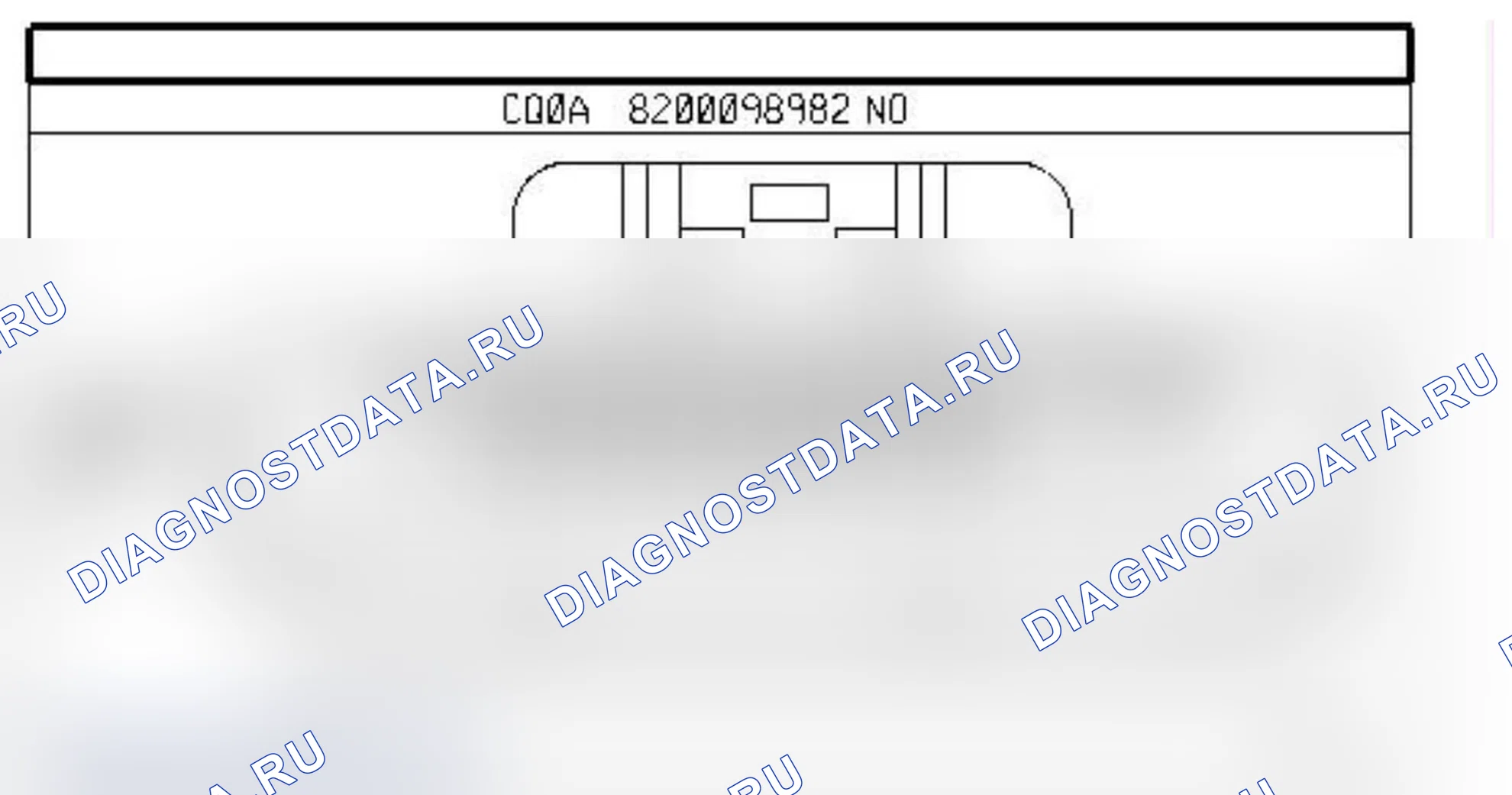 Распиновка разъёма 1082 — Считыв. устройство карточки, а/м без кл. зажиг.. Renault Megane II
