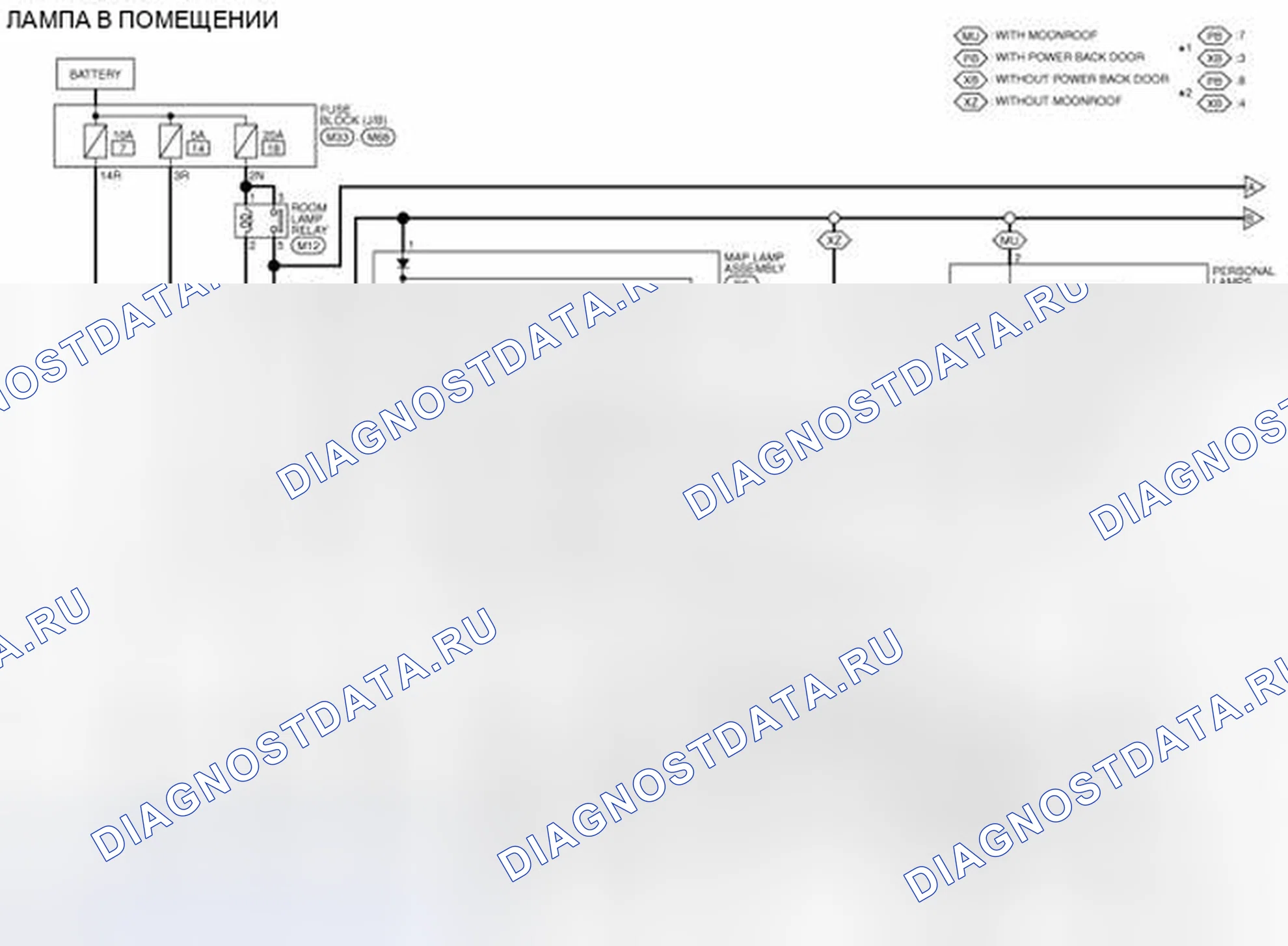 Рис. 18: электросхема. Nissan Rogue II