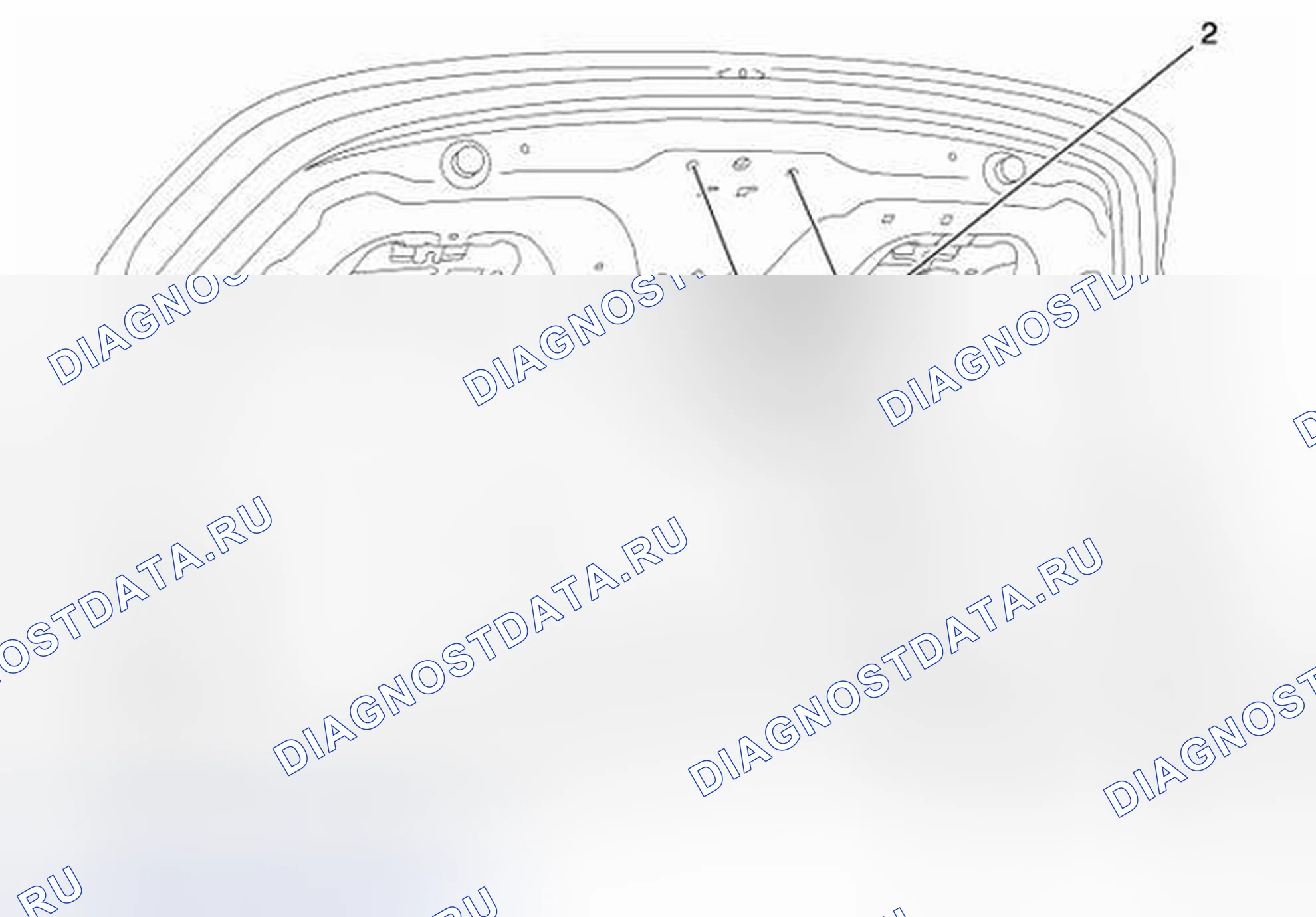 Рис. 31: Замена защелки крышки заднего отсека. Kia Picanto III рестайлинг