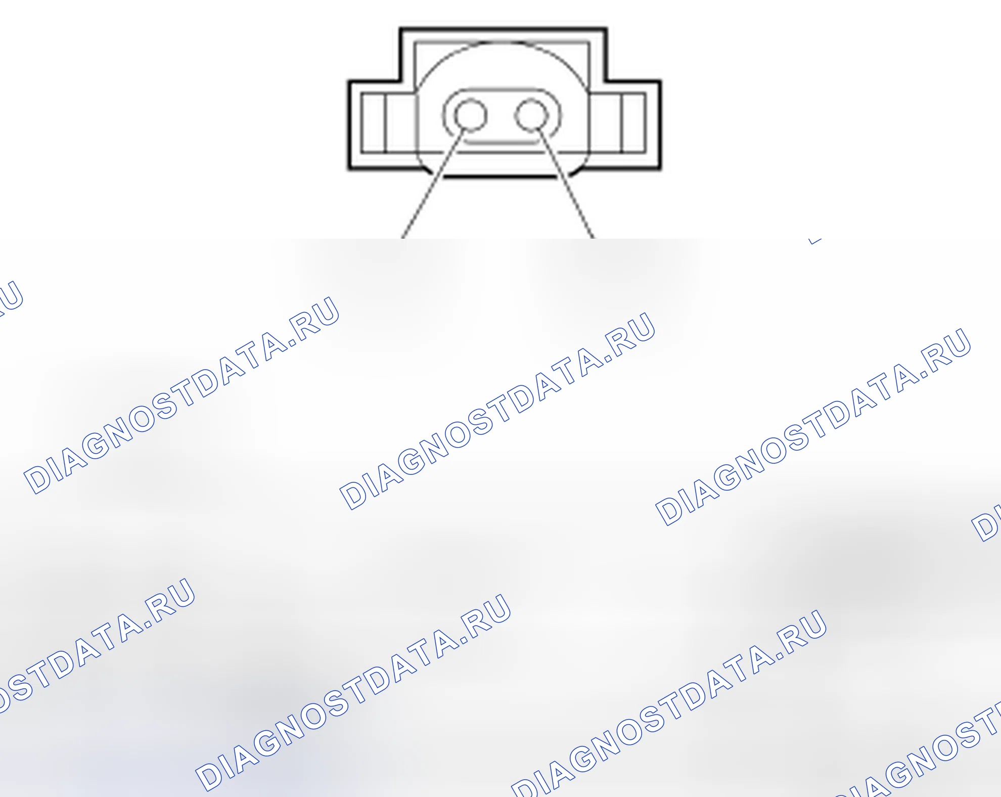 Рис. 149: Разъем датчика скорости выходного вала (OSS). Hyundai Matrix I рестайлинг