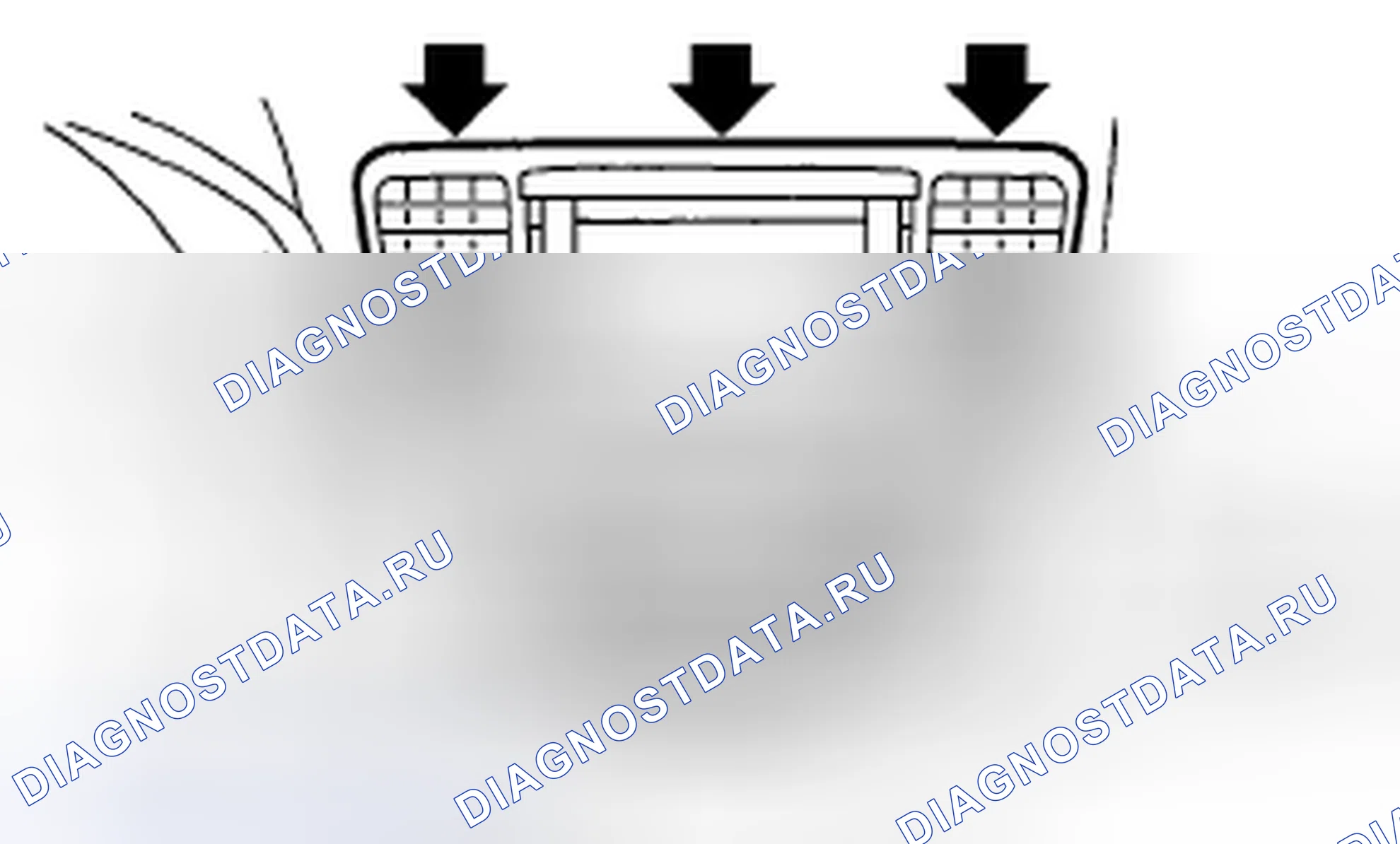 Рис. 9: ЦЕНТРАЛЬНАЯ РЕШЕТКА. Subaru Legacy BL/BP рестайлинг