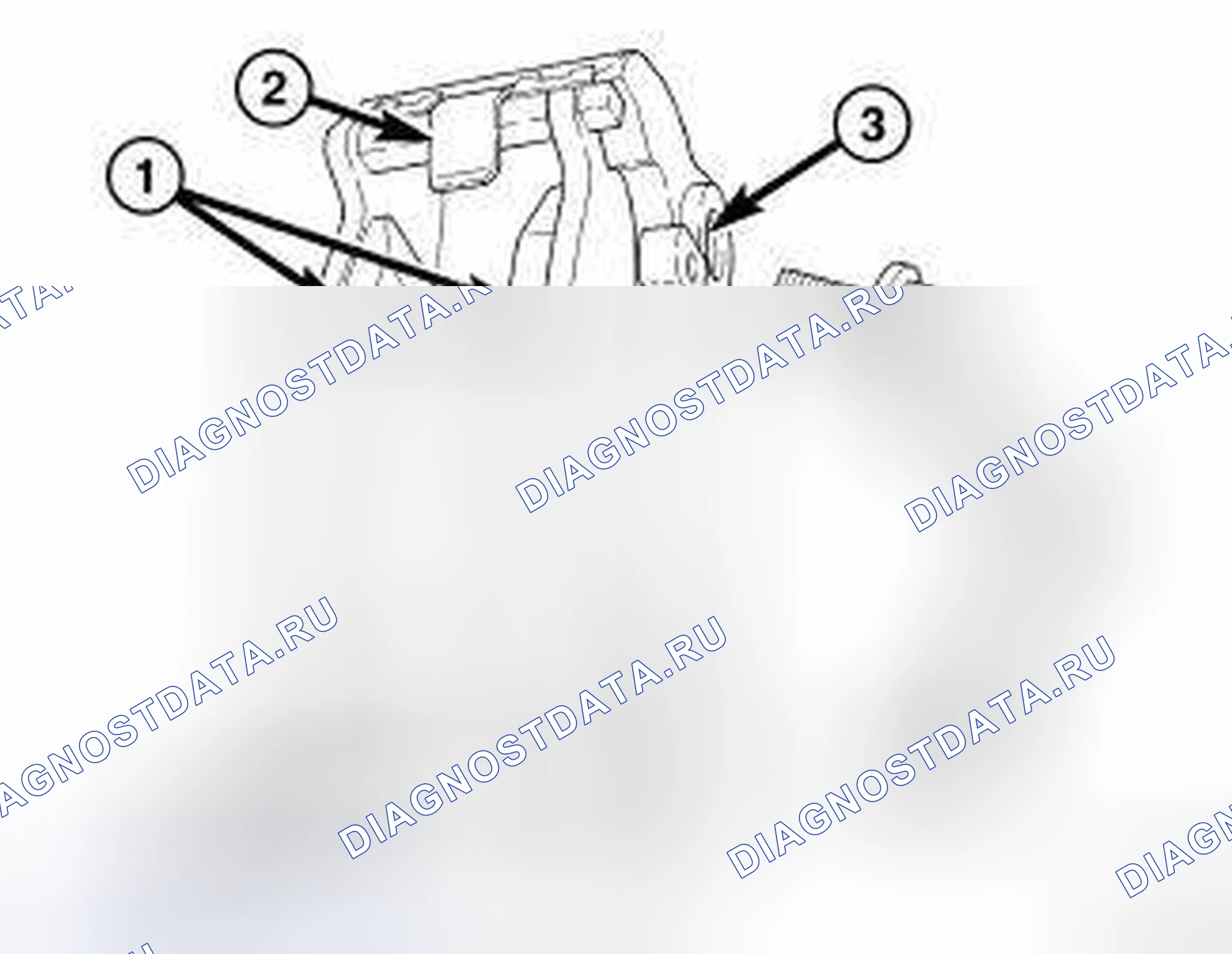 Рис. 4: ЗАДНЯЯ ЧАСТЬ. RAM Pickup 2500 