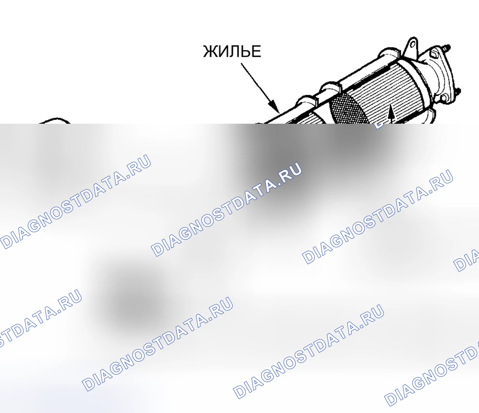 Рис. 57: Трехходовой каталитический нейтрализатор (TWC). Honda CR-V II
